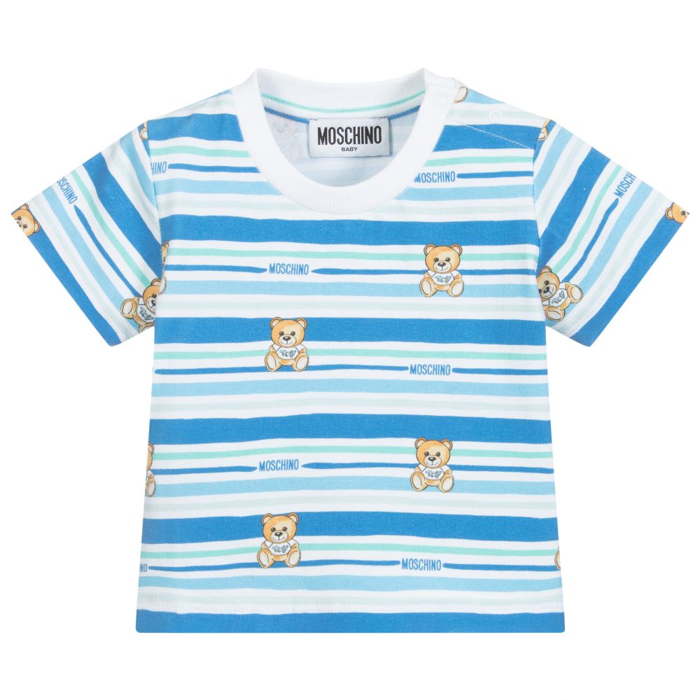 Baby Boys & Girls Blue Stripe T-Shirt