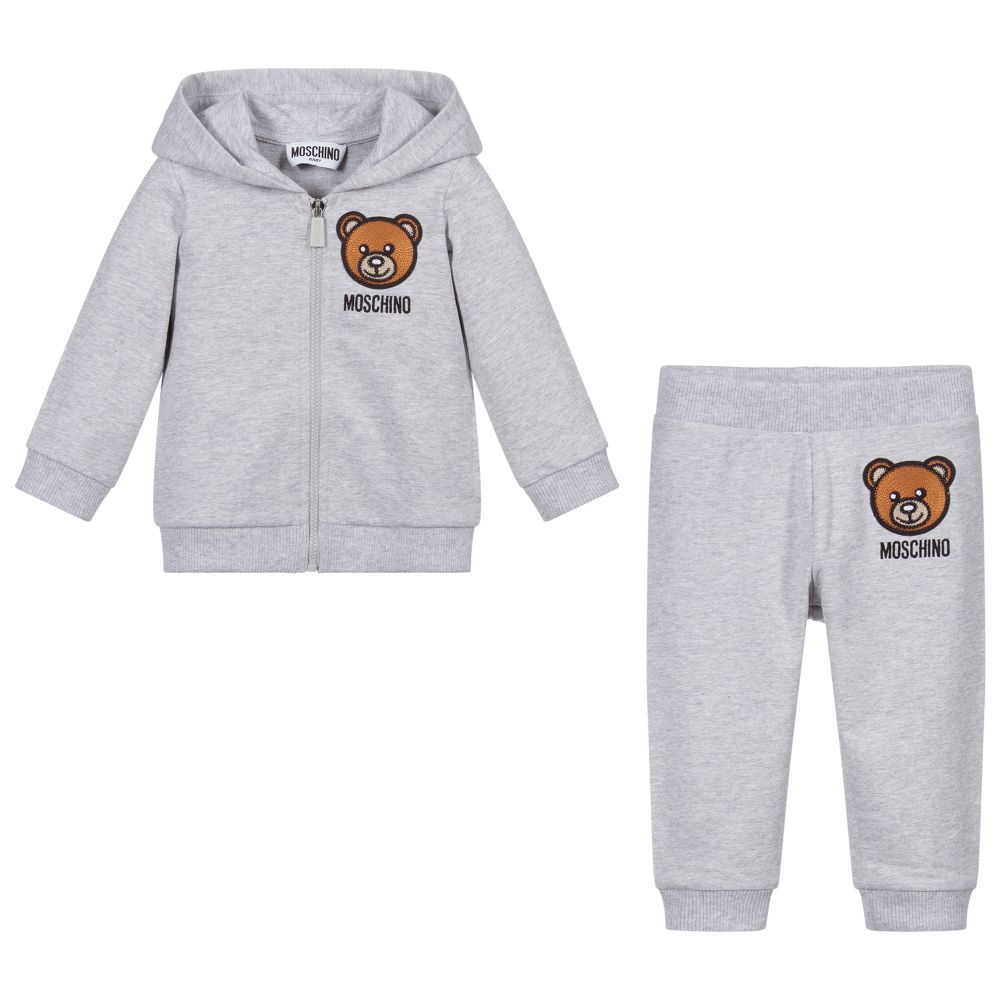 Baby Boys & Girls Grey Cotton Set