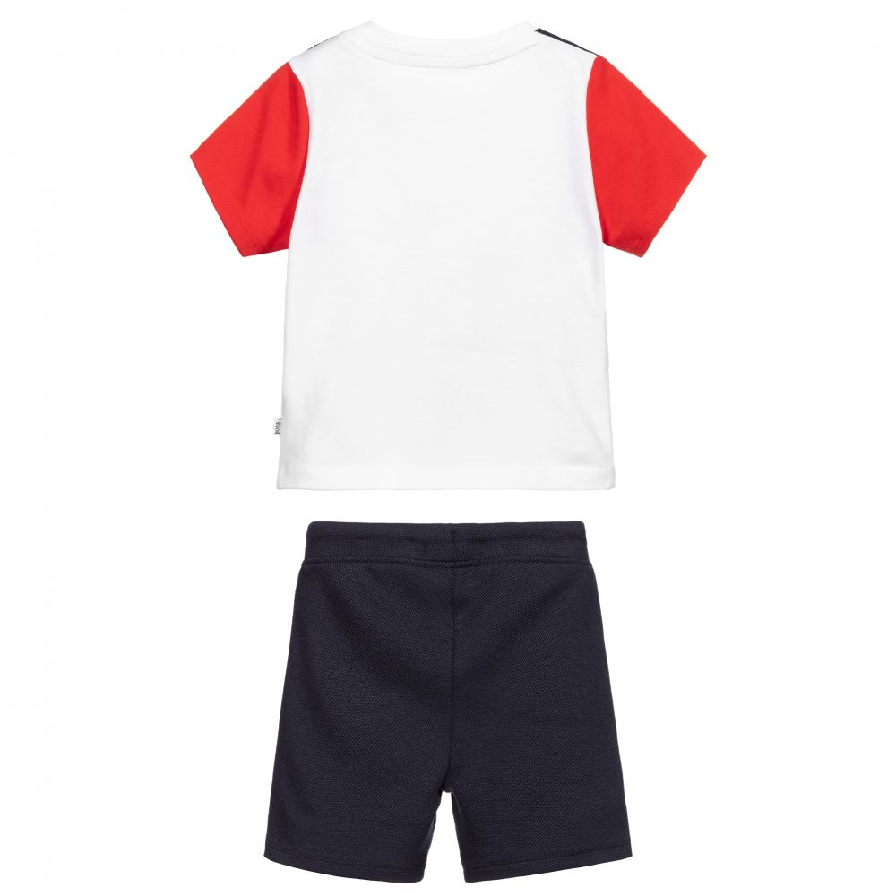 Baby Boys White Cotton Set