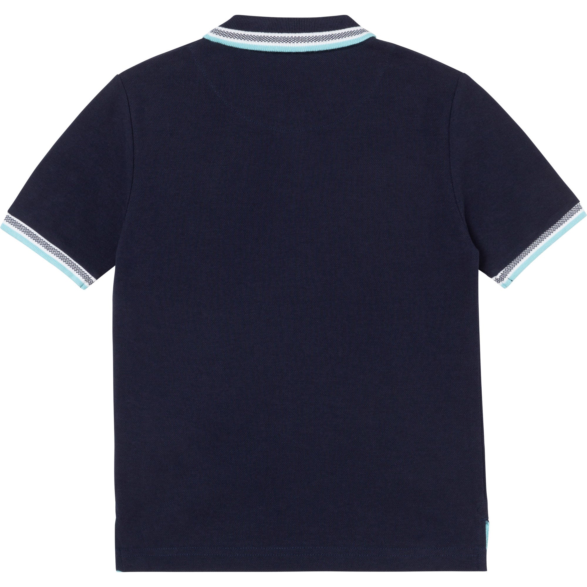 Boys Blue Cotton Polo Shirt