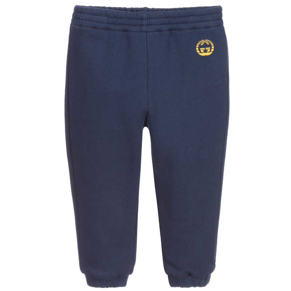 Baby Boys Navy Cotton Trousers