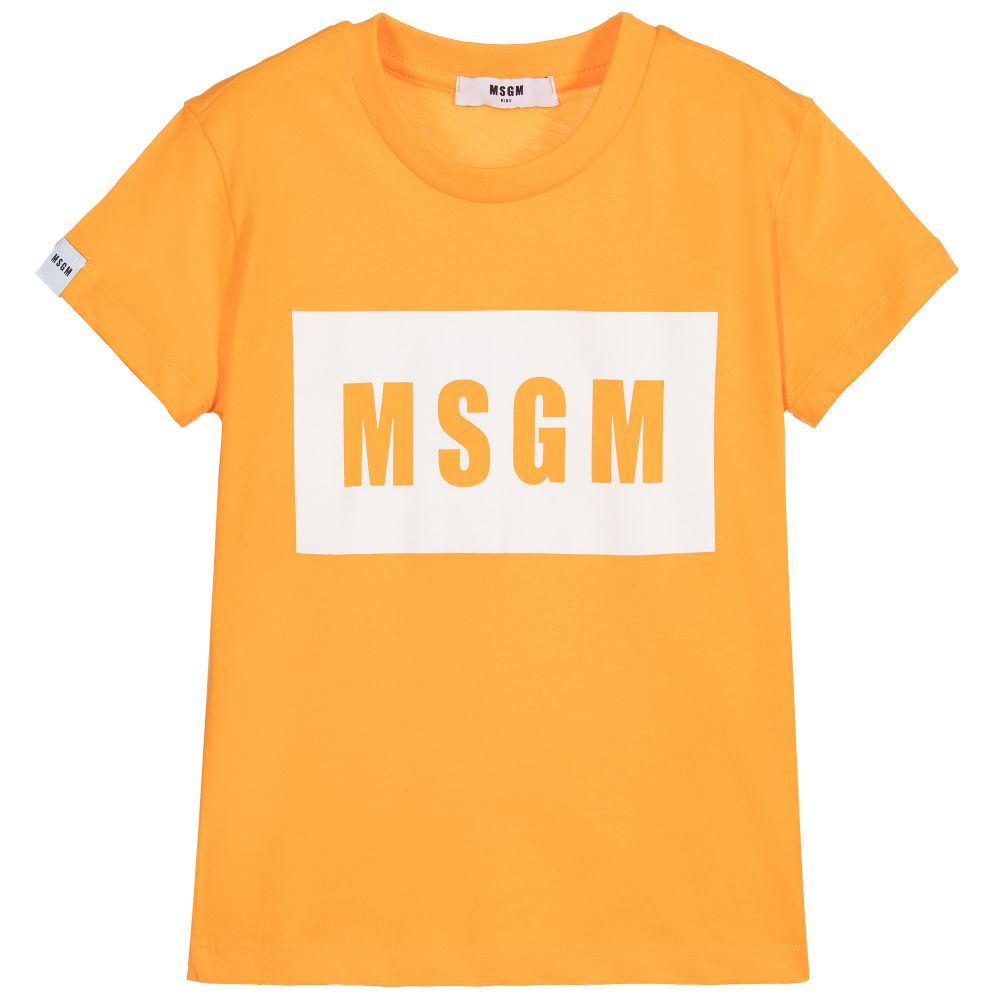 Boys & Girls Melon Logo Cotton T-Shirt