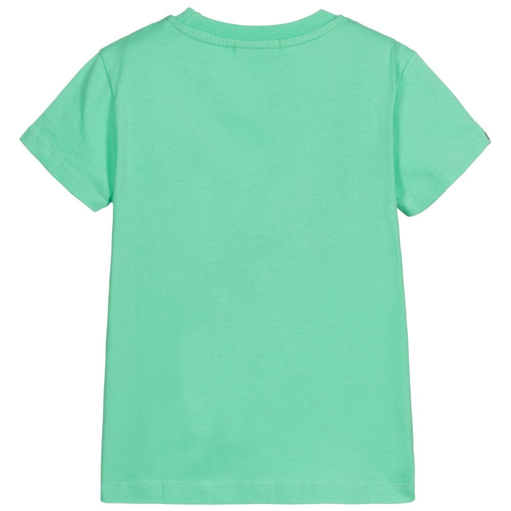 Boys & Girls Mint Green Cotton T-Shirt