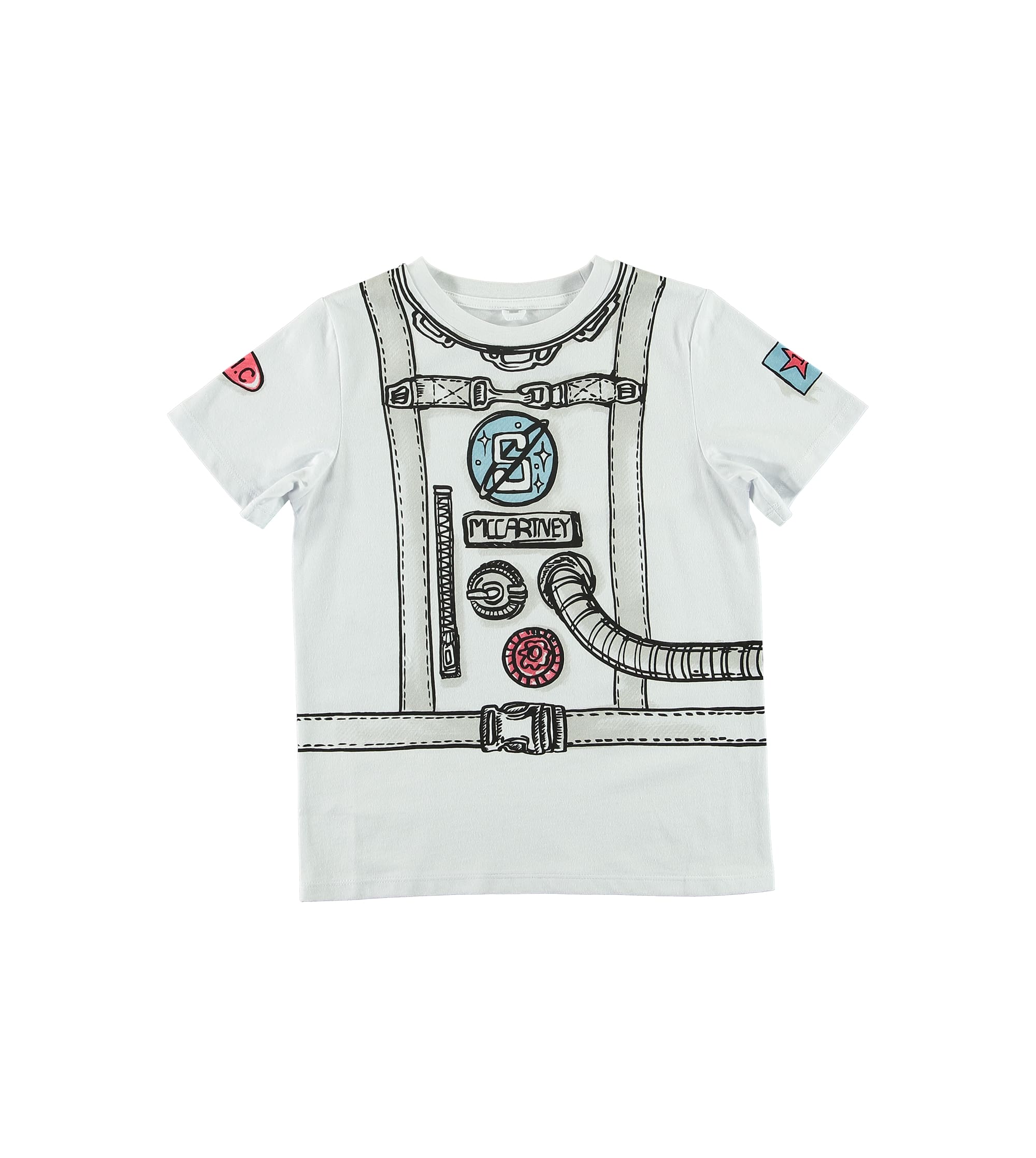 Boys White Cotton T-shirt