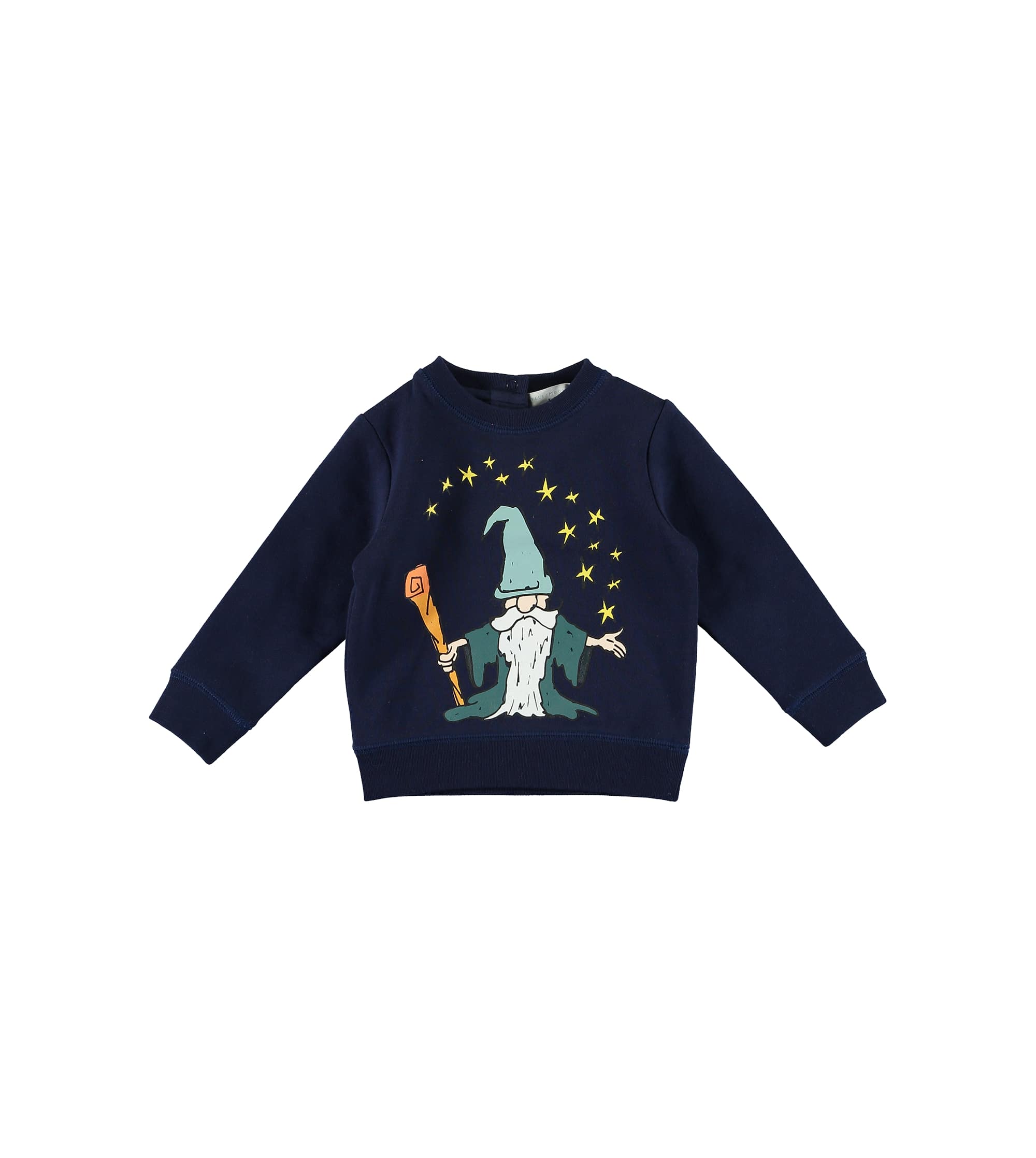 Baby Boys Navy Printing Cotton Sweatshirt