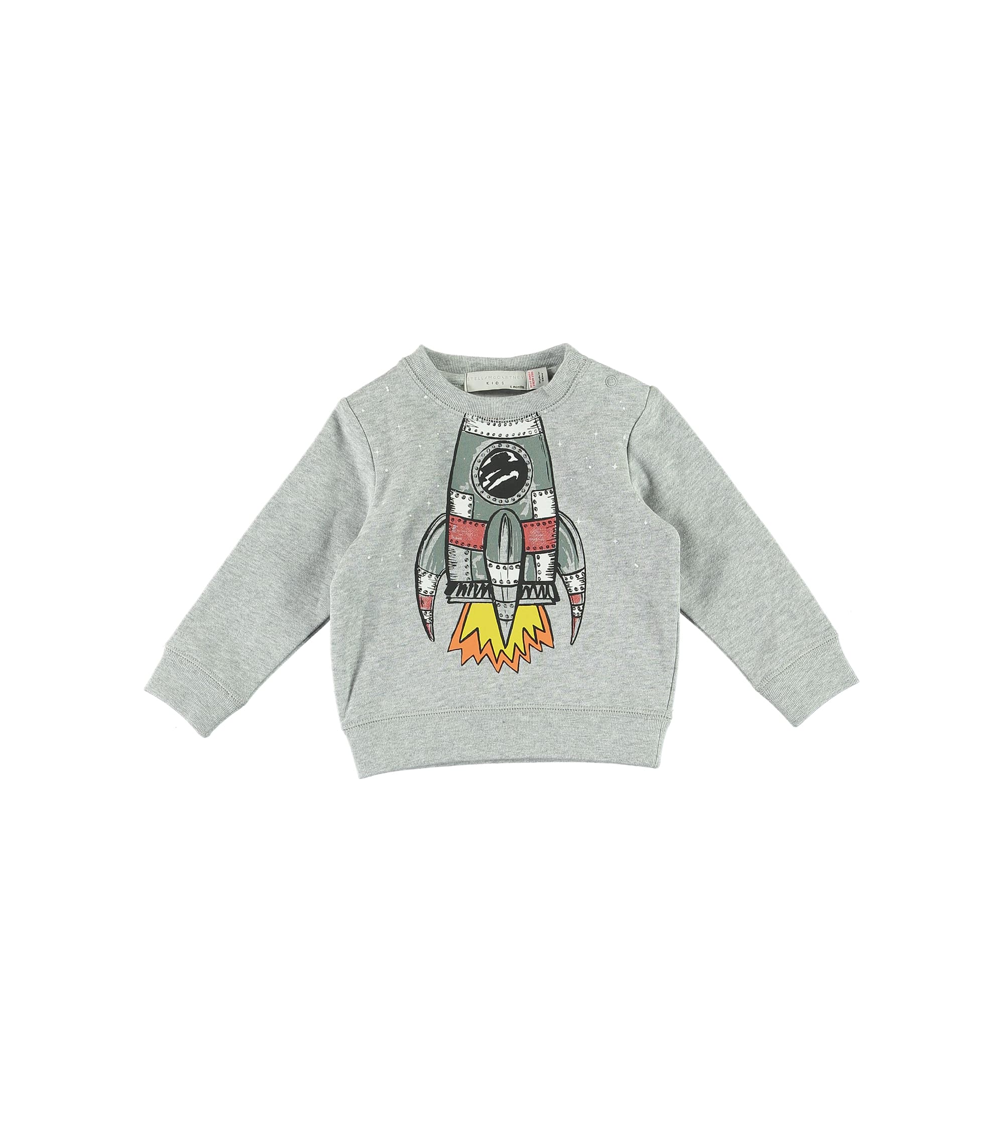 Baby Boys Grey Printing Cotton Sweatshirt