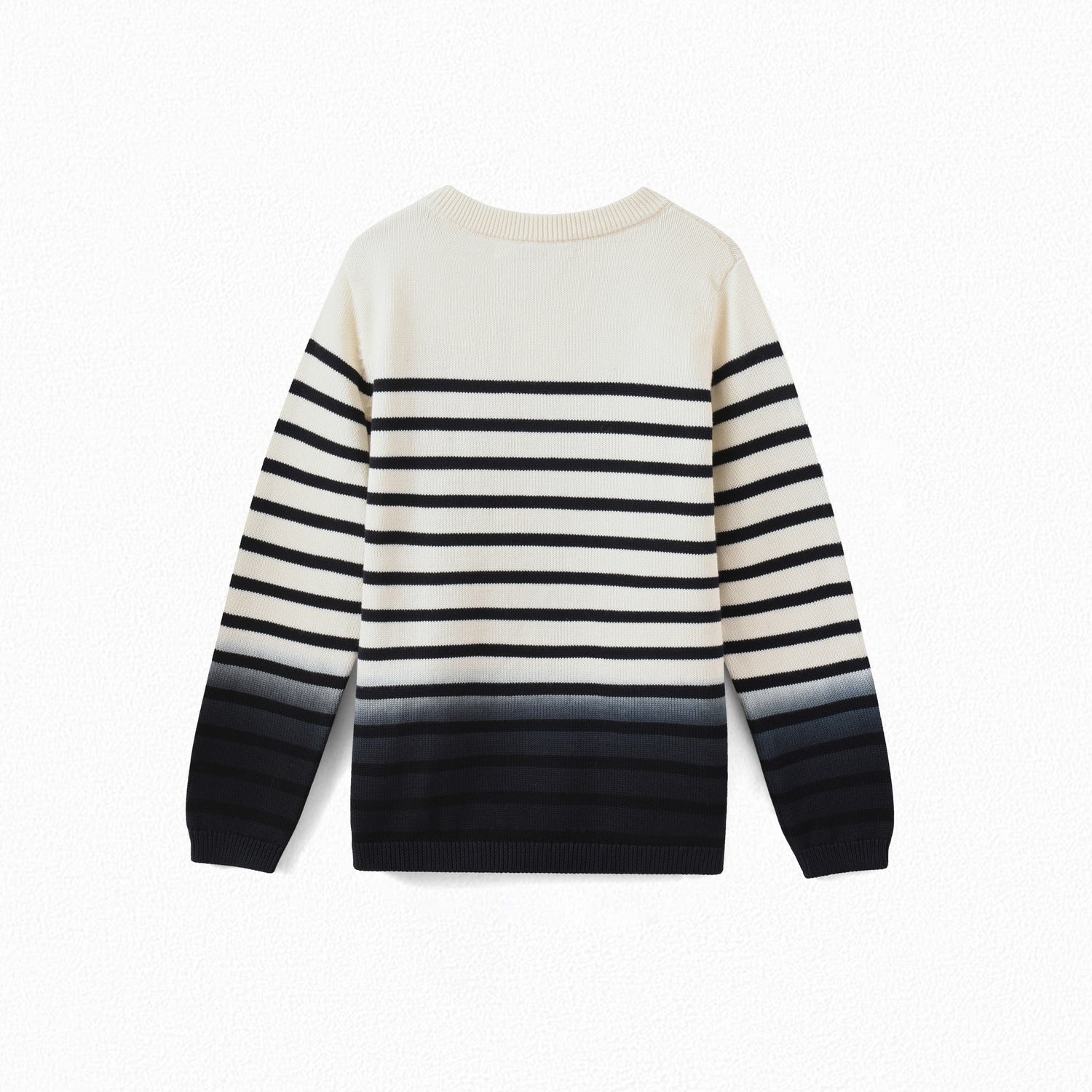 Boys Navy Stripe Cotton Sweater