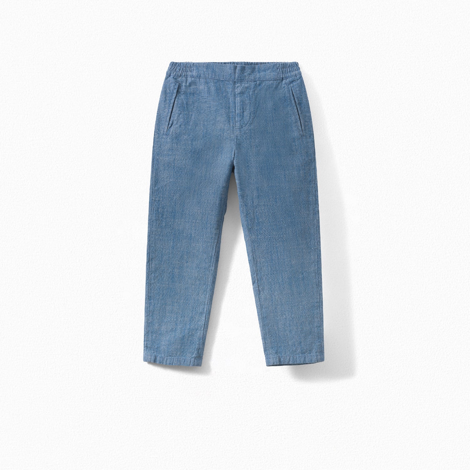 Boys Blue Cotton Trousers