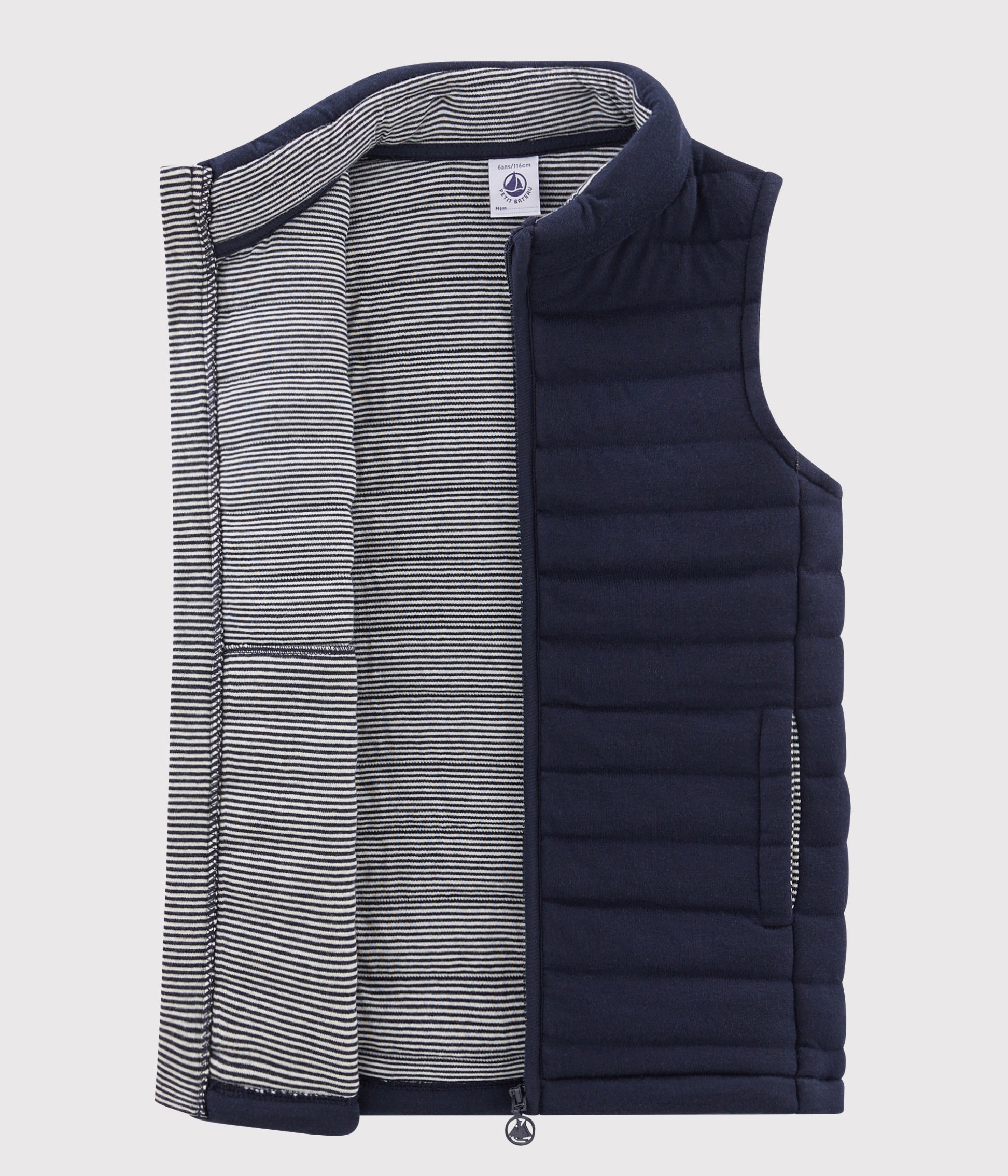 Boys Navy padded Down Vest