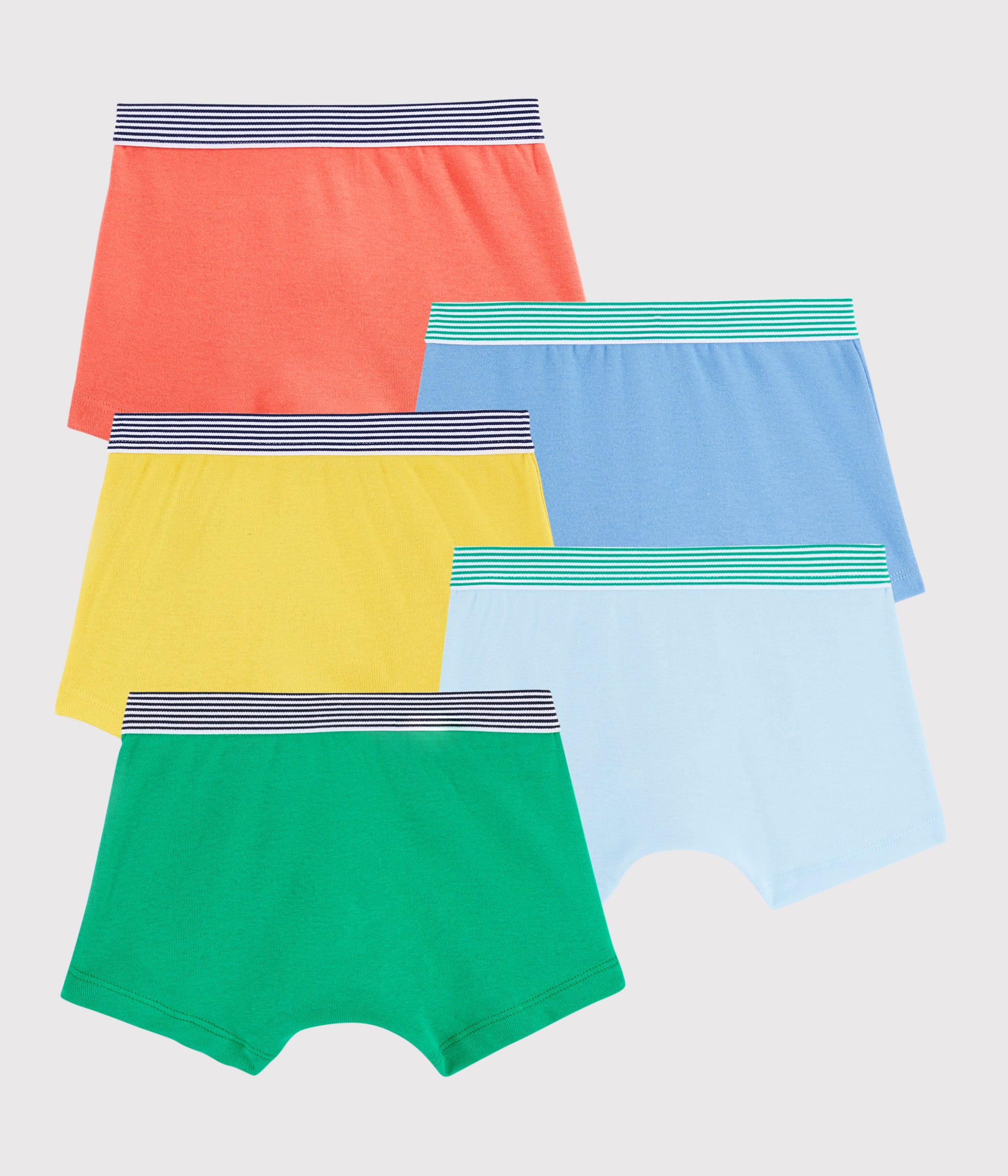 Boys Multicolor Cotton Underwear Sets (5 PIeces)