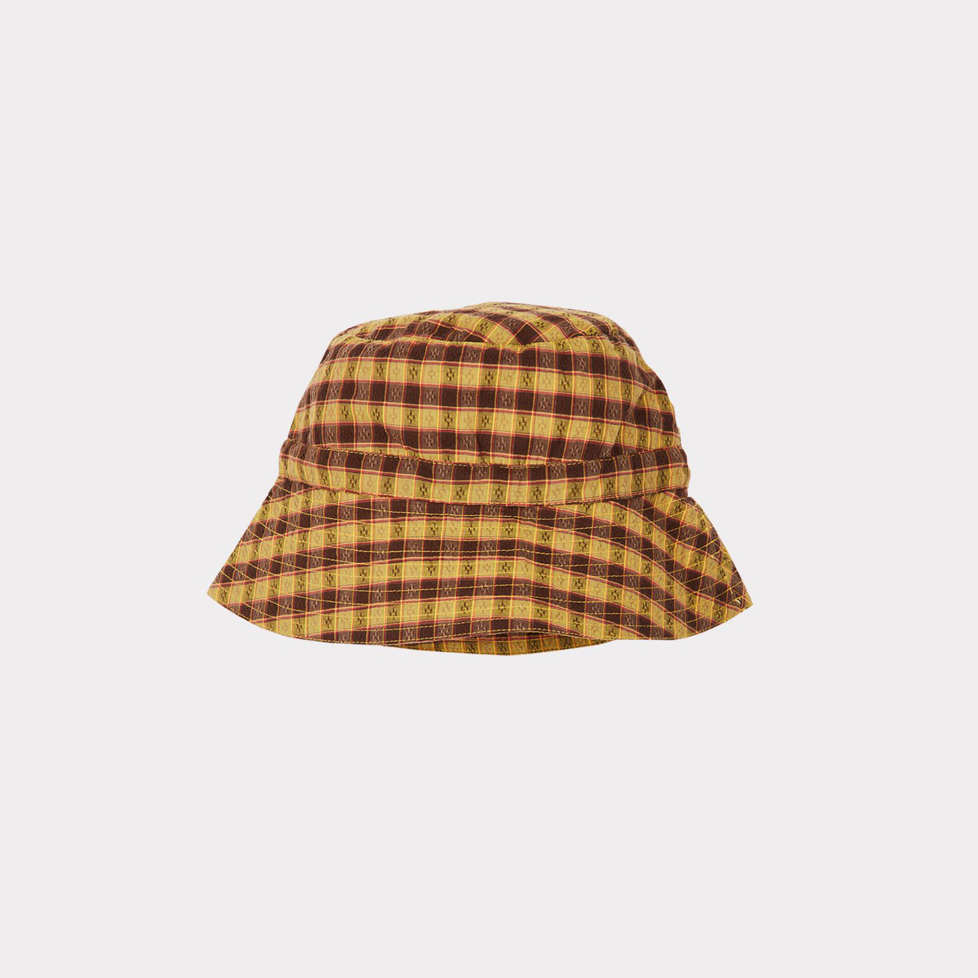 Baby Boys & Girls Yellow Check Sunhat