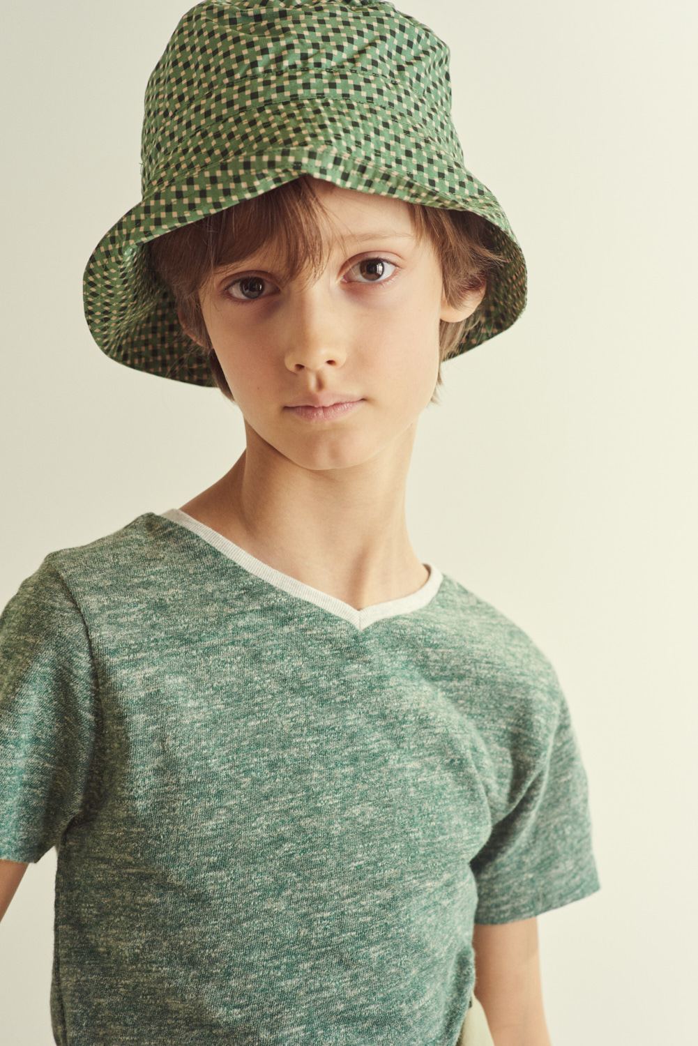 Boys & Girls Green Cotton T-Shirt