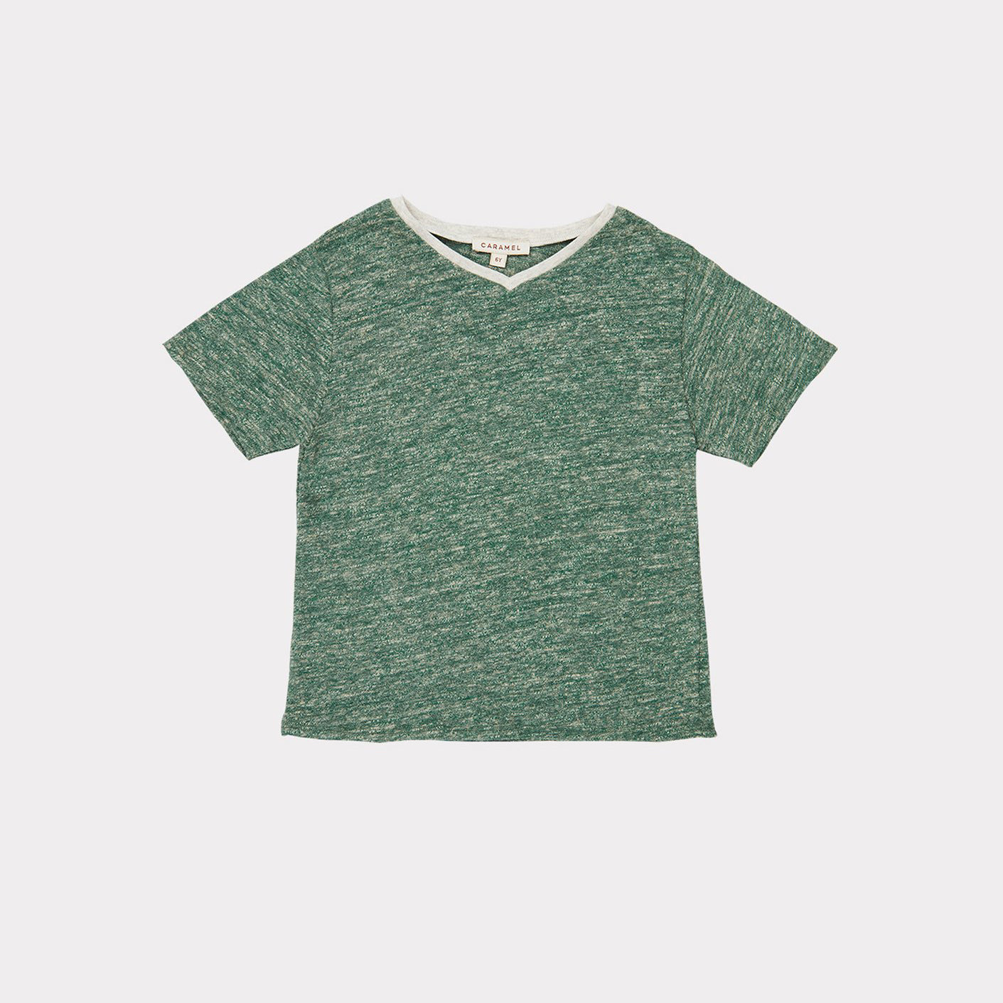 Boys & Girls Green Cotton T-Shirt