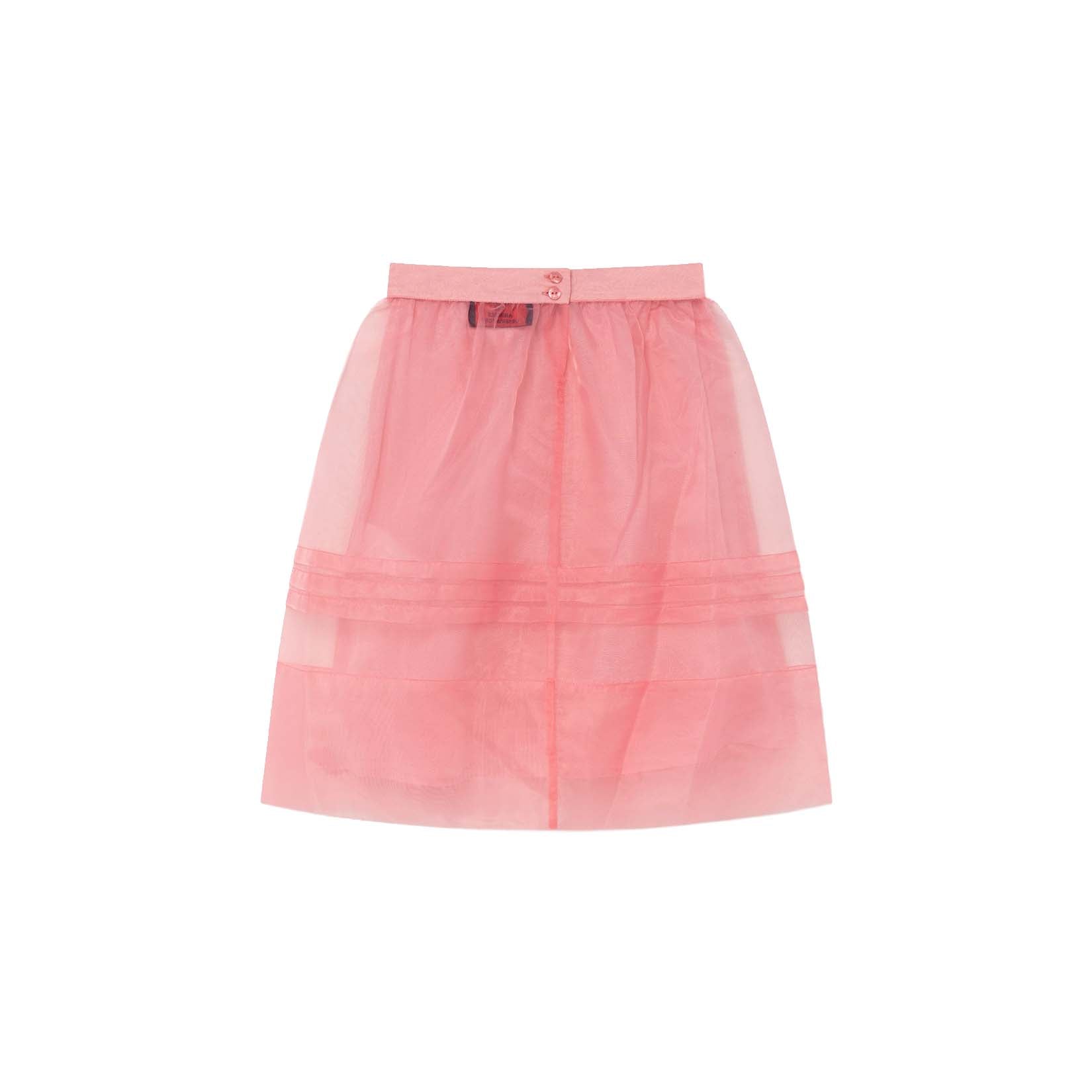 Girls Pink Tulle Skirt