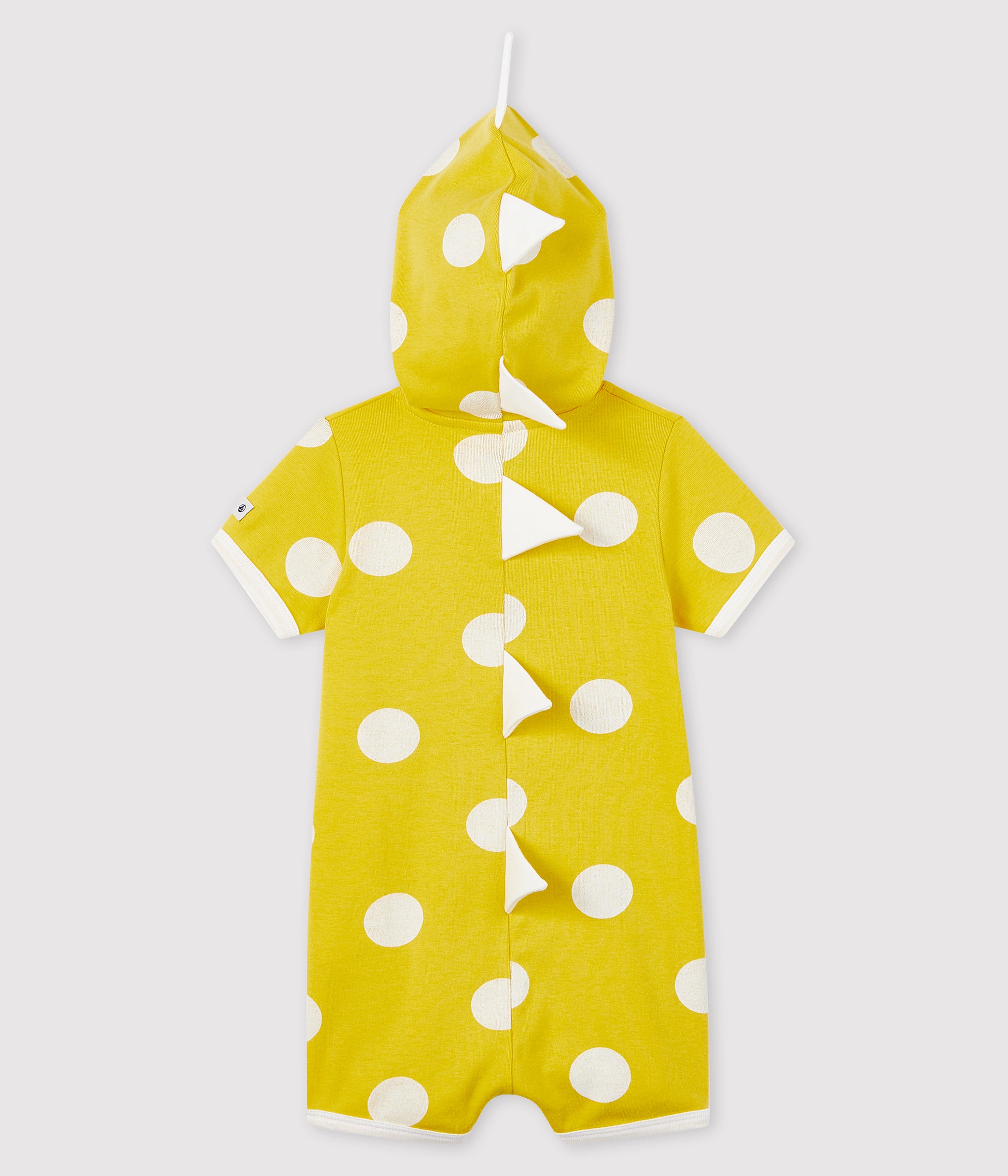 Baby Boys & Girls Light Yellow Cotton Rompers