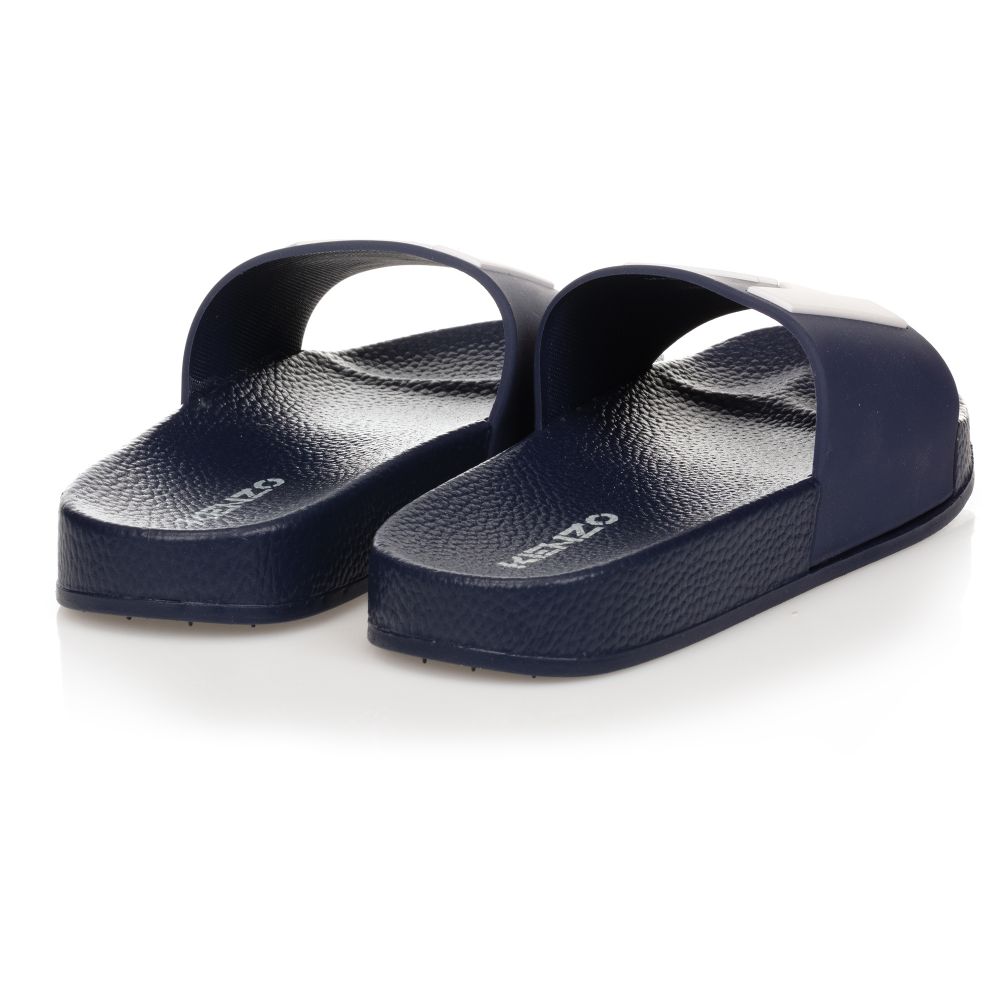 Boys & Girls Navy Logo Sandals