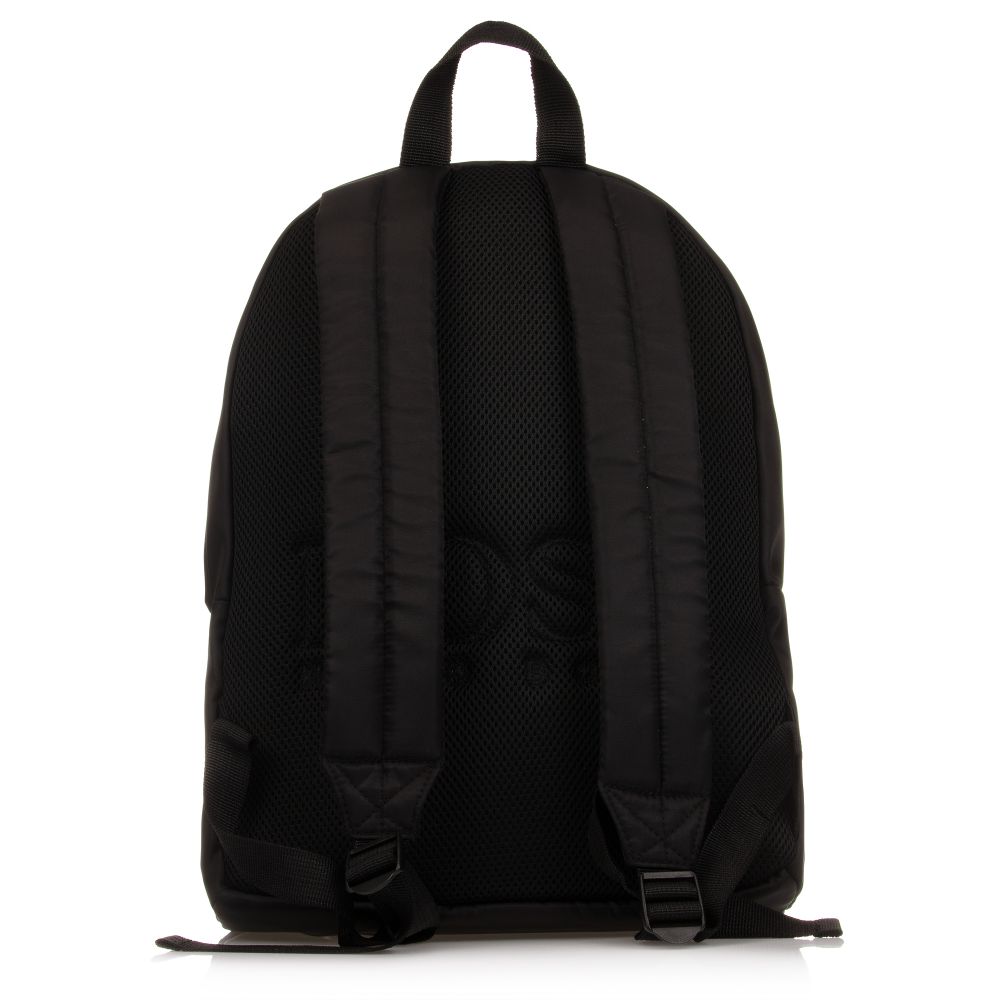 Boys Black Logo Backpack