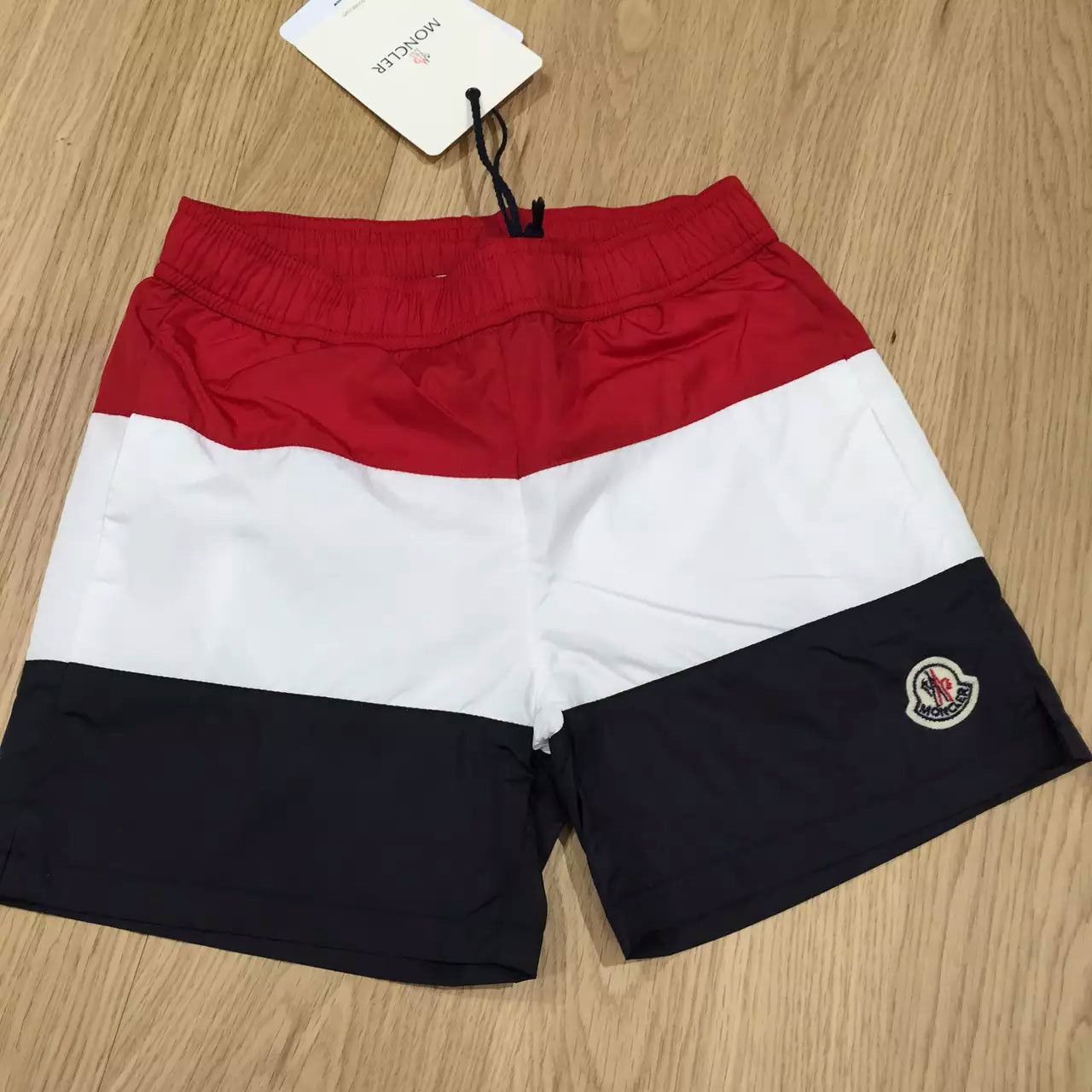 Boys Multicolor Striped Beach Wear Logo Short - CÉMAROSE | Children's Fashion Store