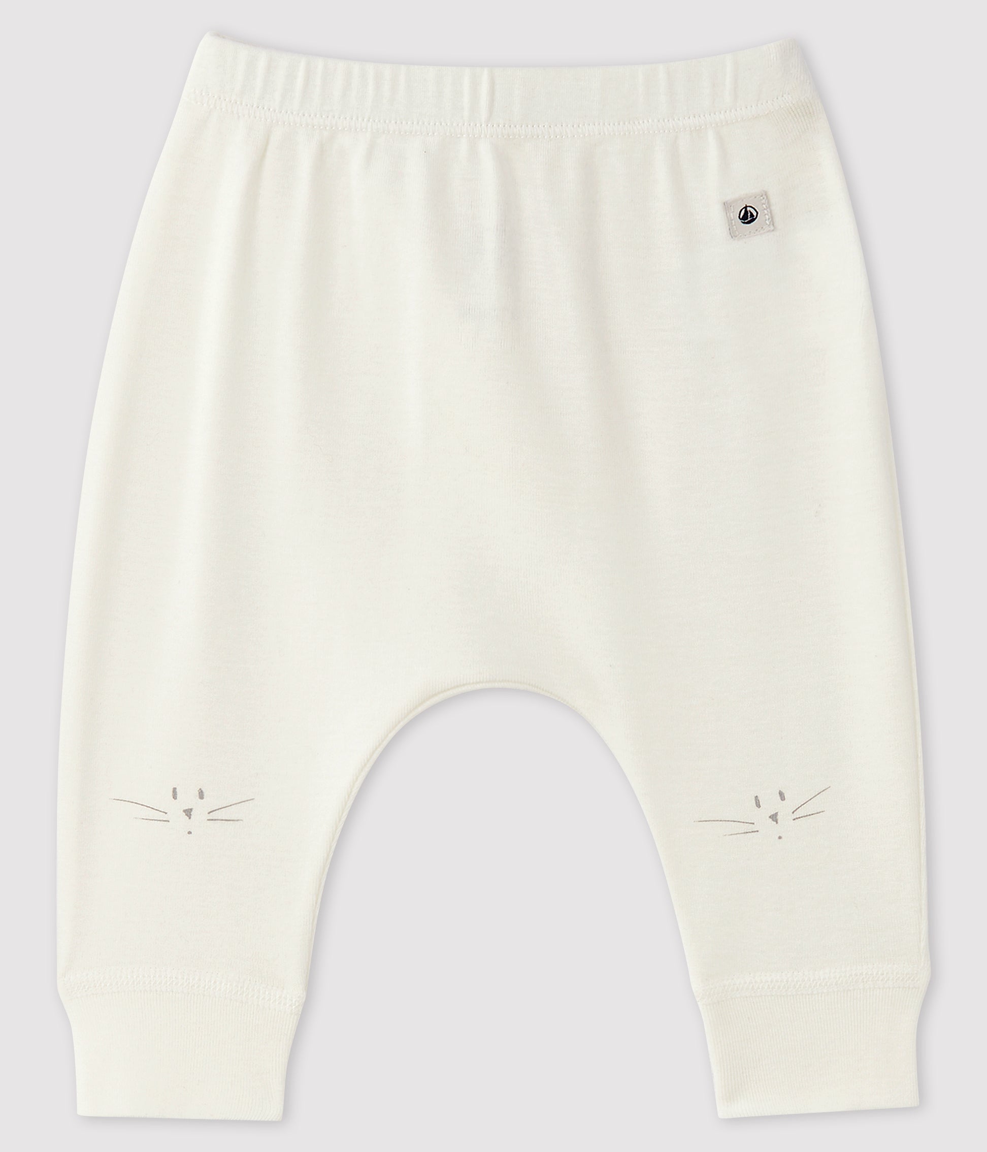 Baby Boys & Girls White Cotton Leggings