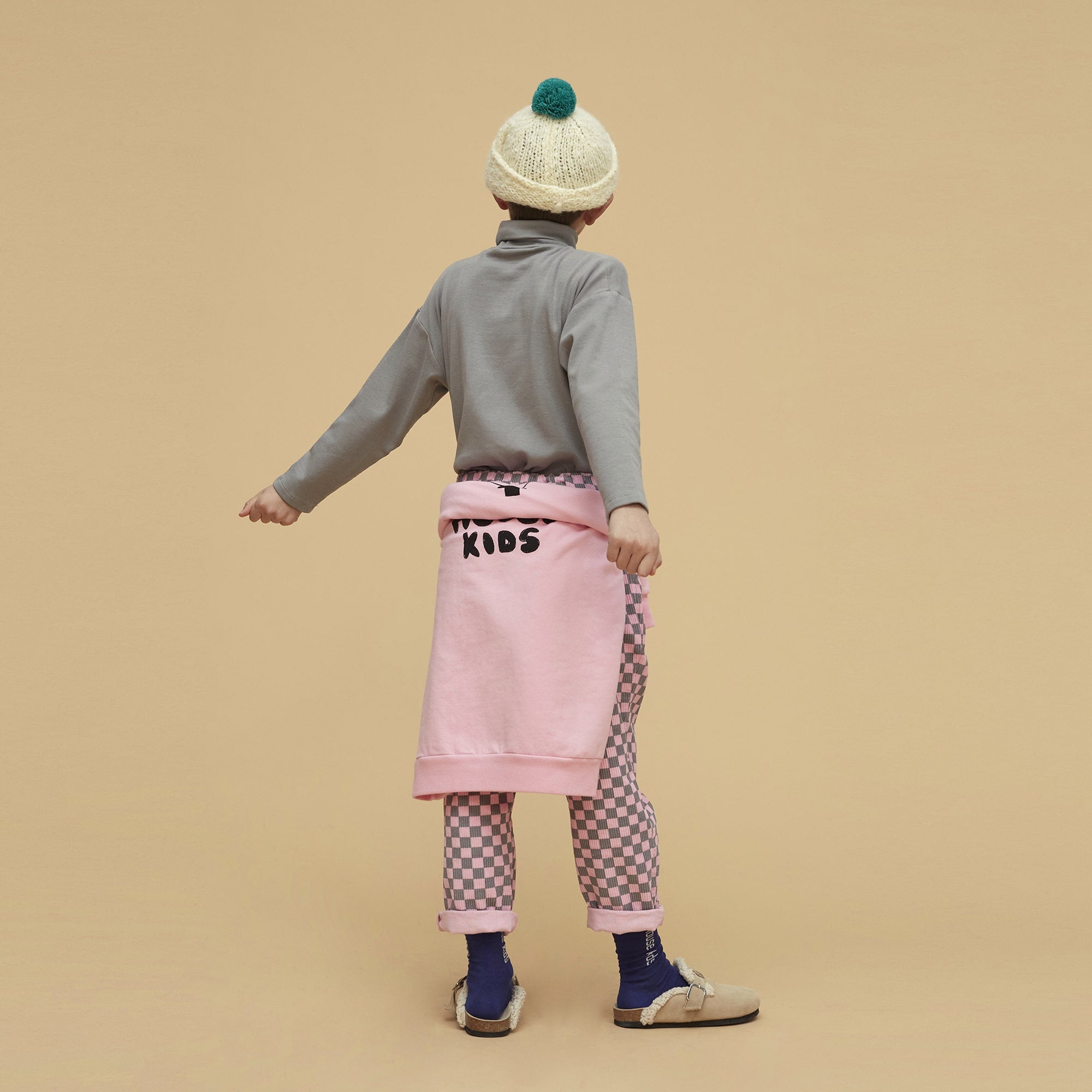 Boys & Girls Grey Logo Cotton T-Shirt