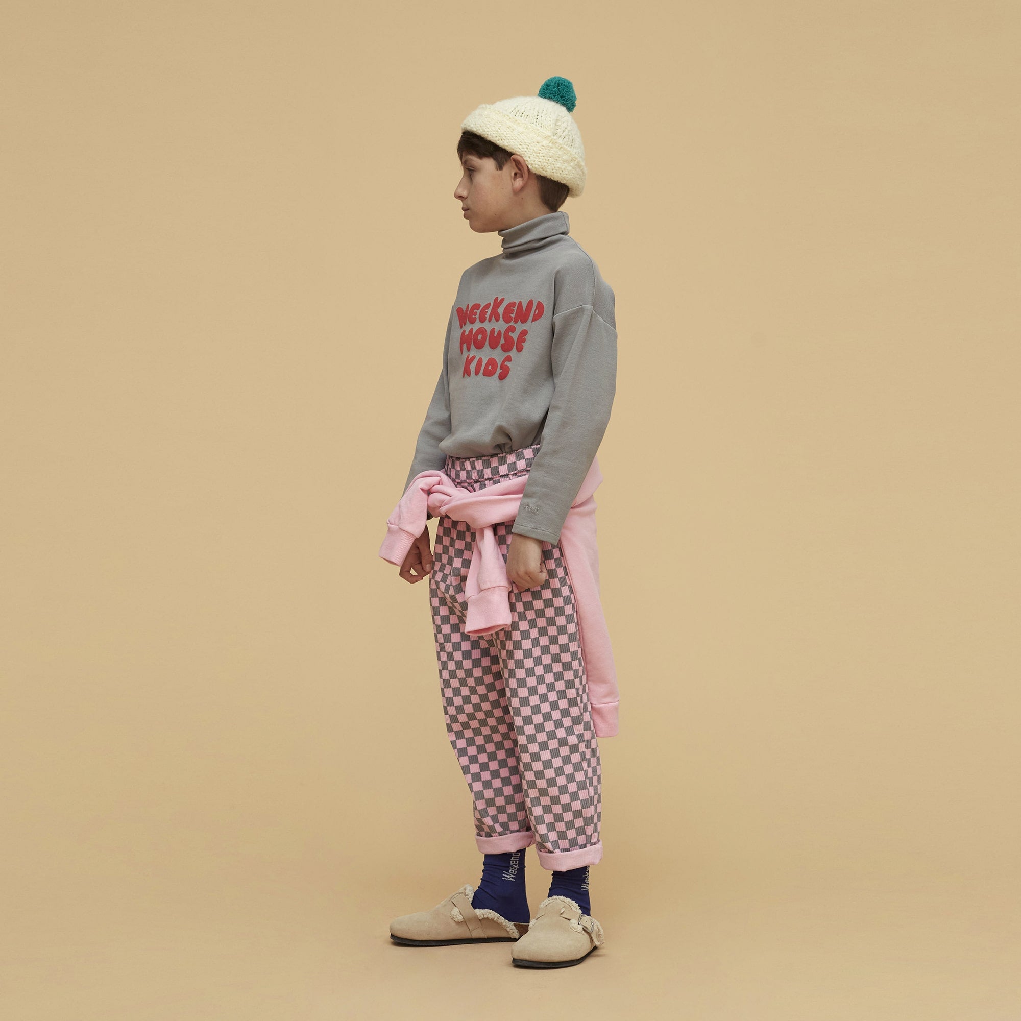 Boys & Girls Grey Logo Cotton T-Shirt