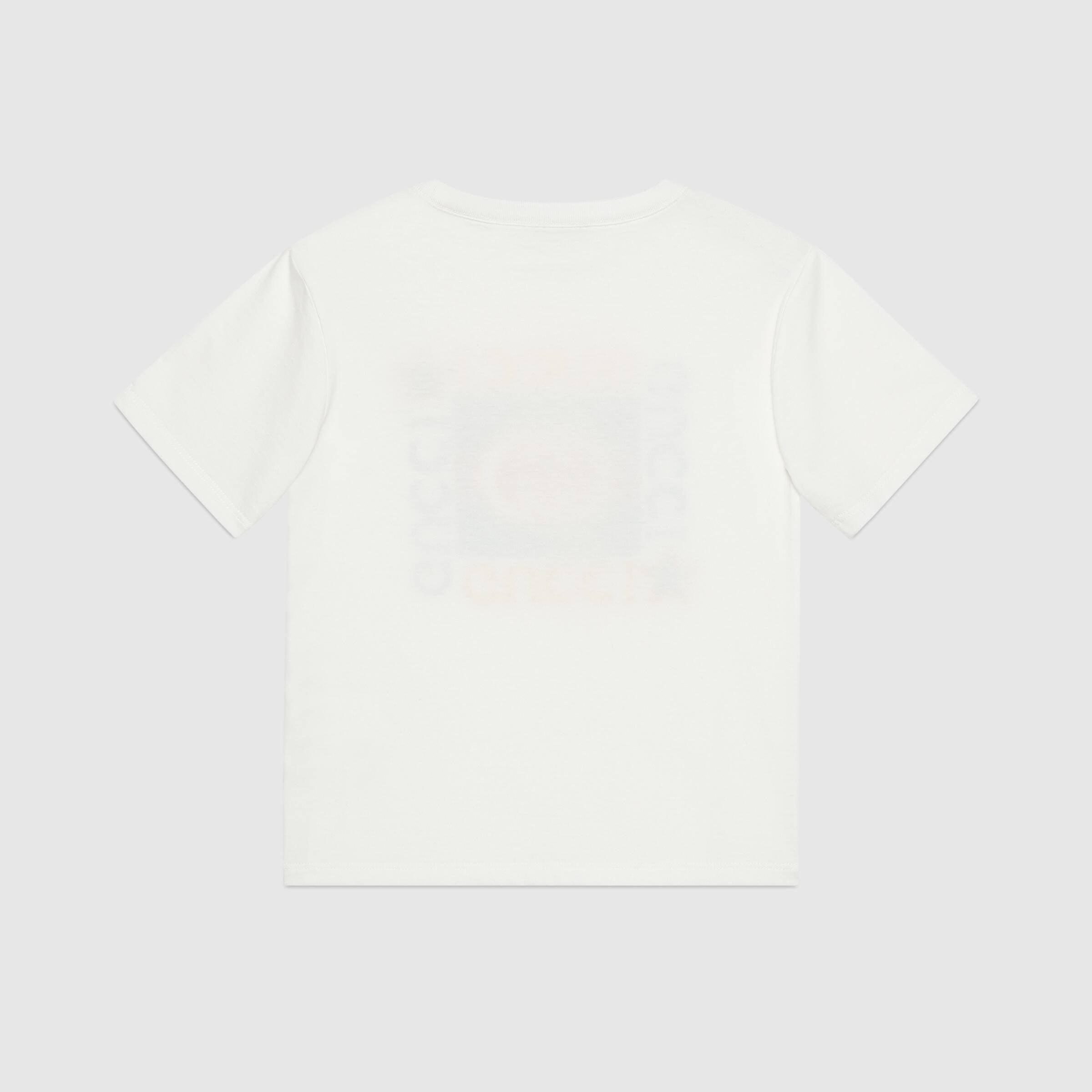 Boys & Girls White Logo Cotton T-Shirt