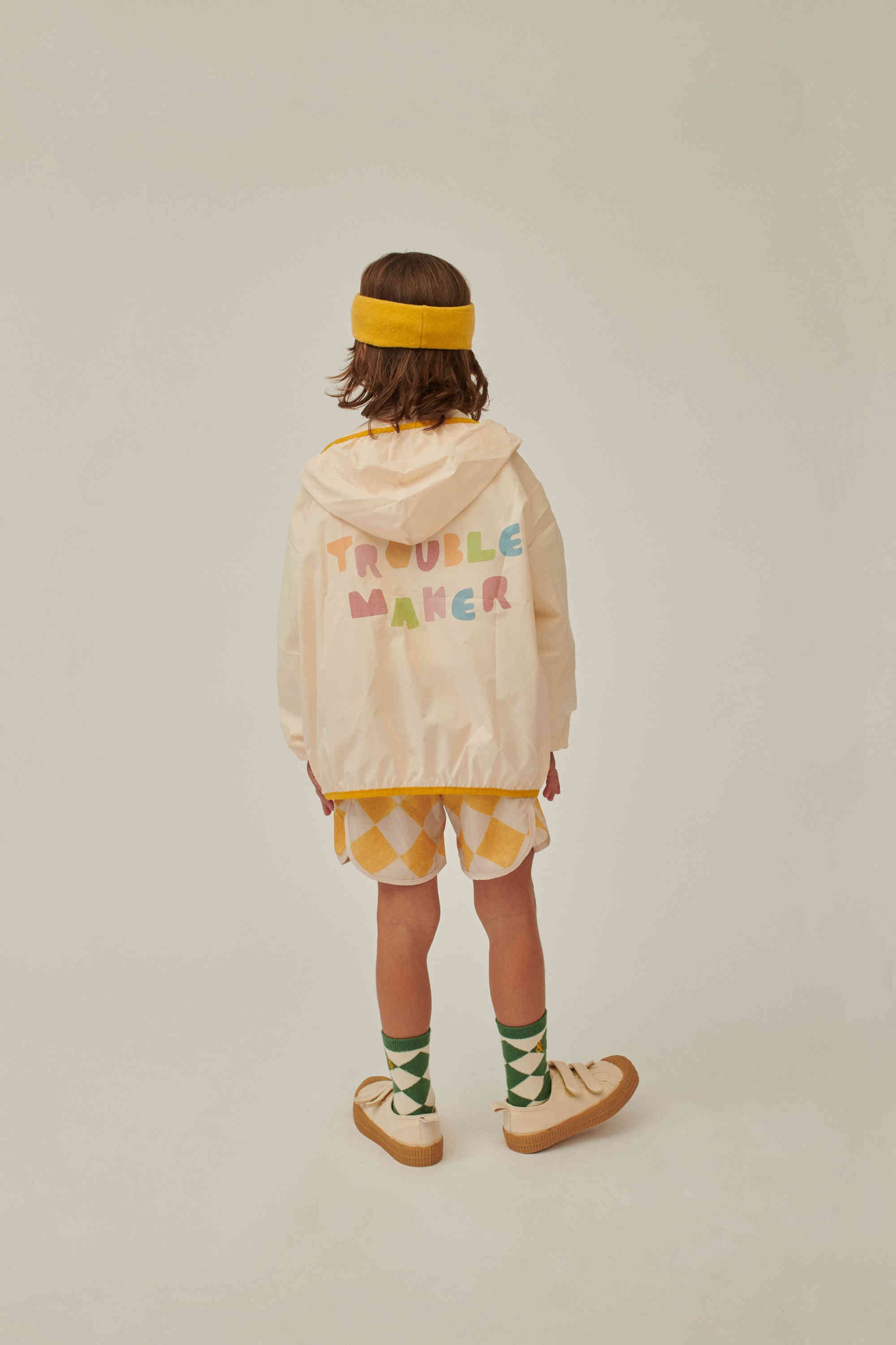 Boys & Girls Yellow Check Shorts