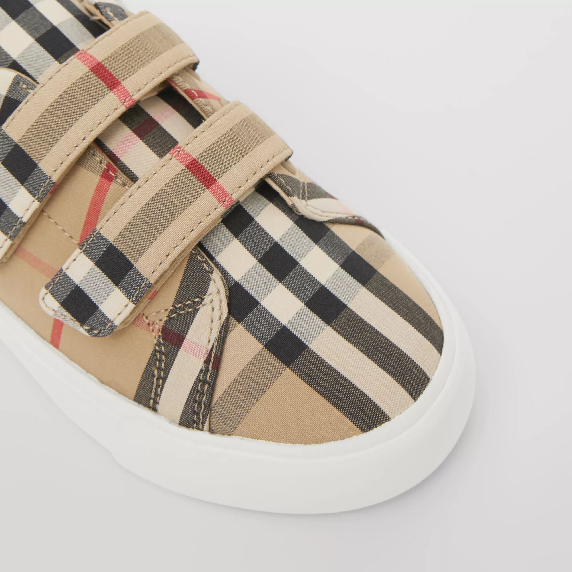 Boys & Girls Beige Check Shoes