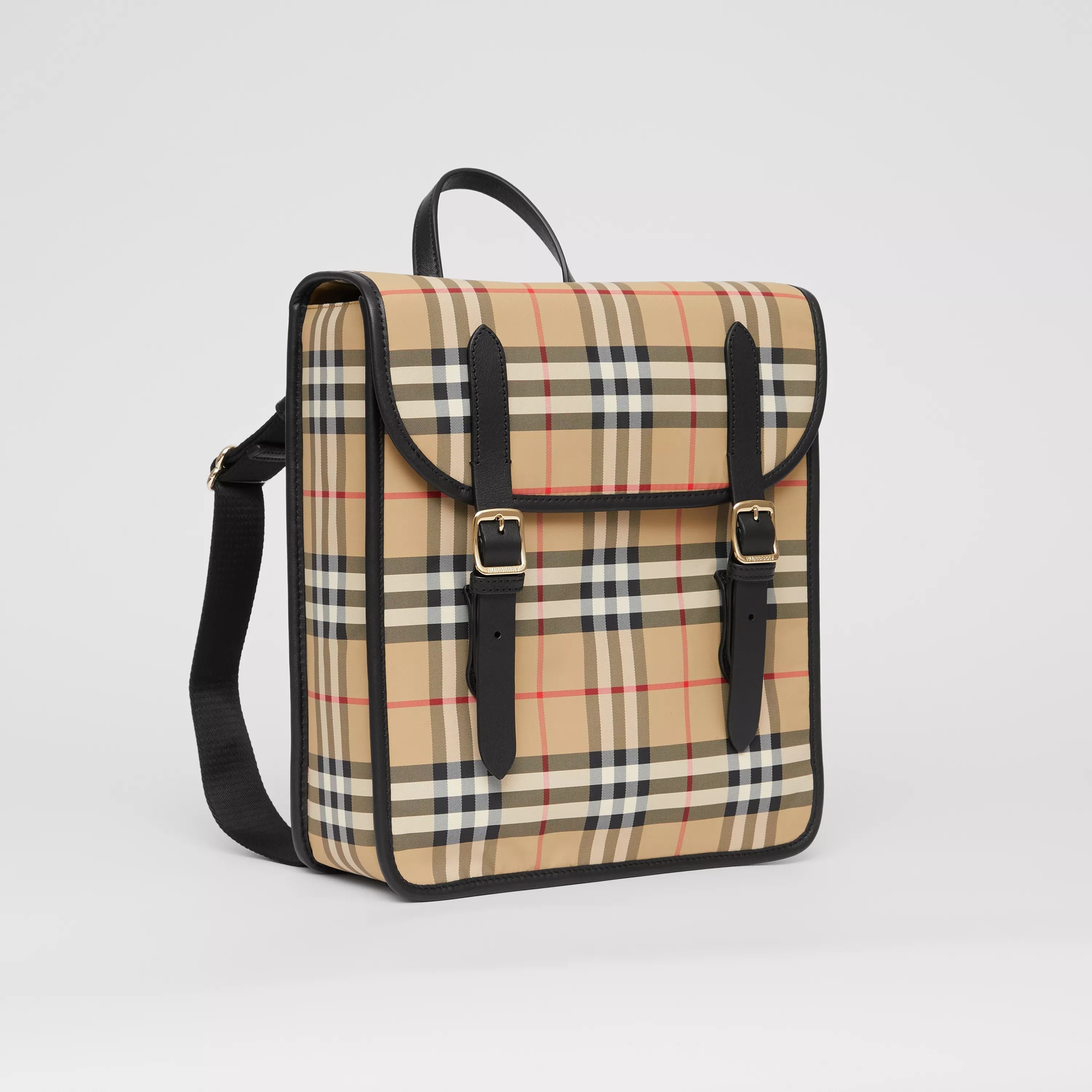 Boys & Girls Beige Check Backpack