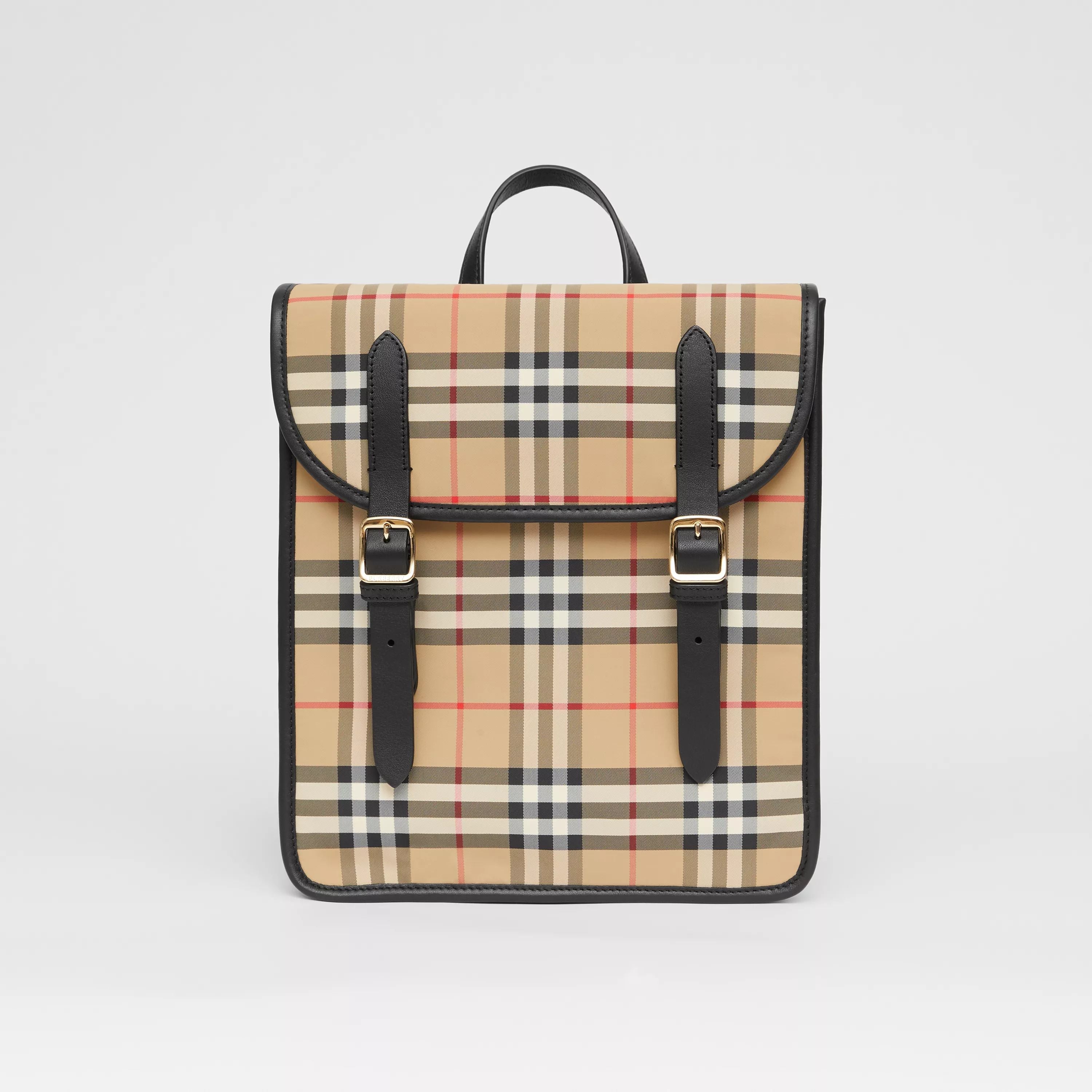 Boys & Girls Beige Check Backpack