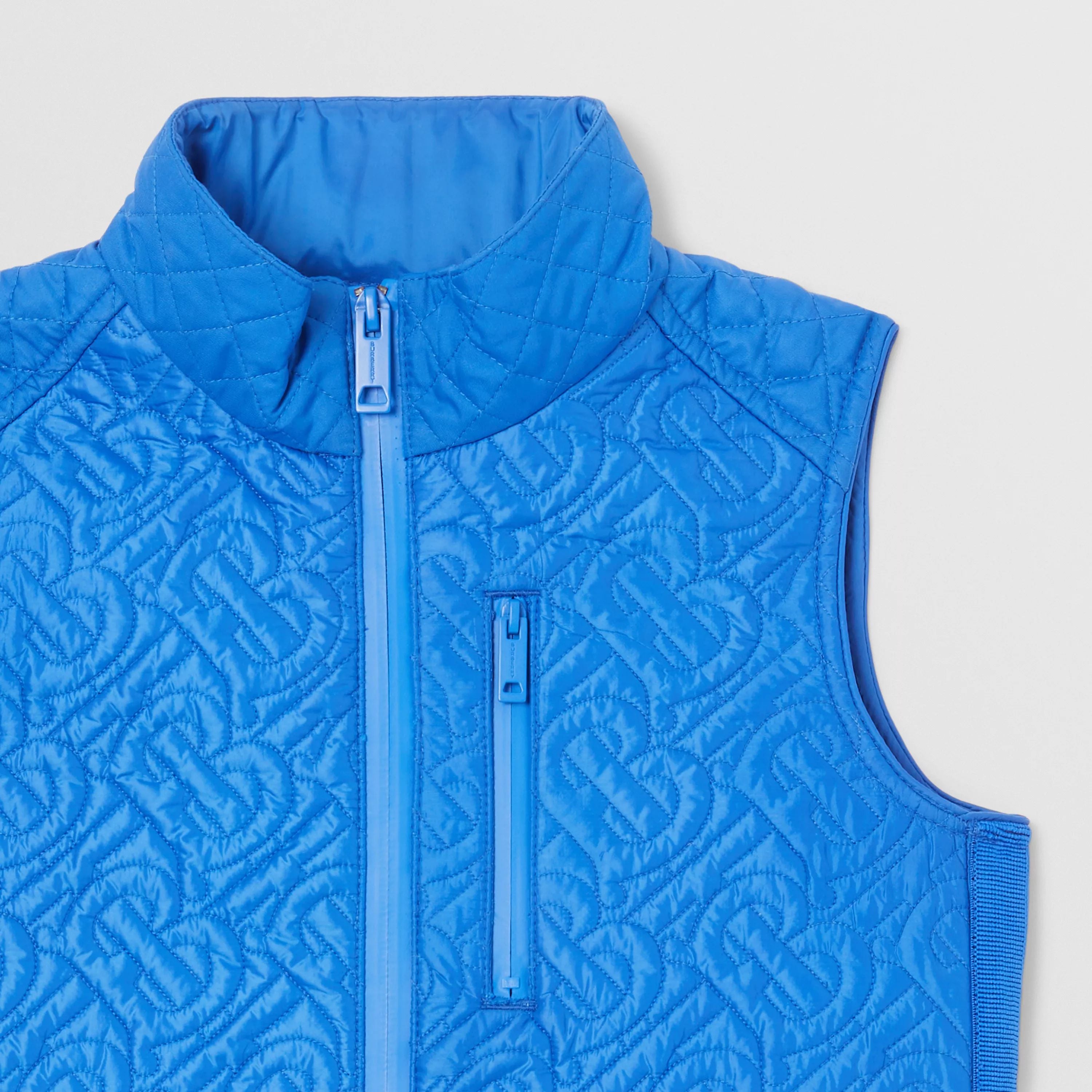 Boys Blue Logo Padded Gilet