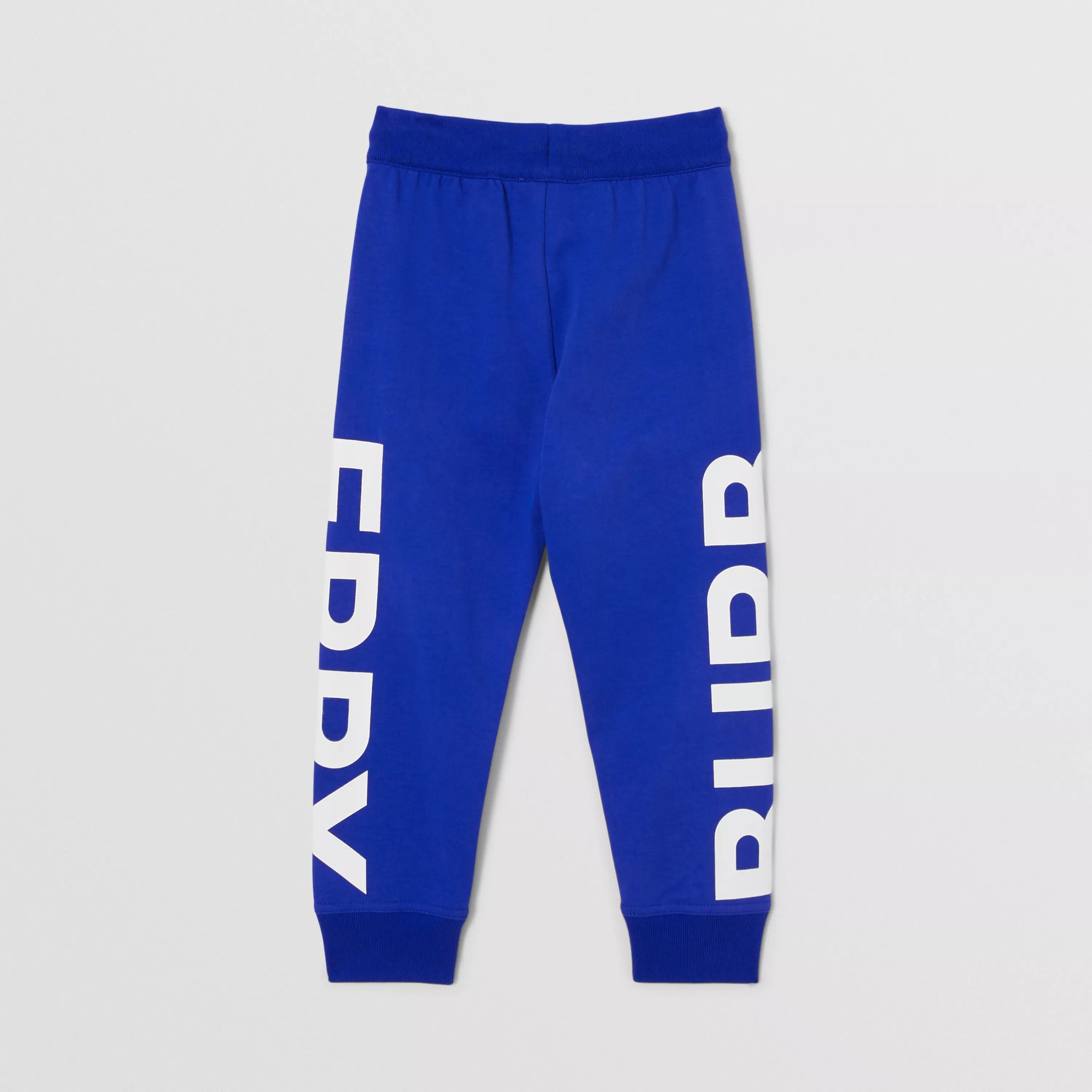 Boys Blue Logo Cotton Trousers