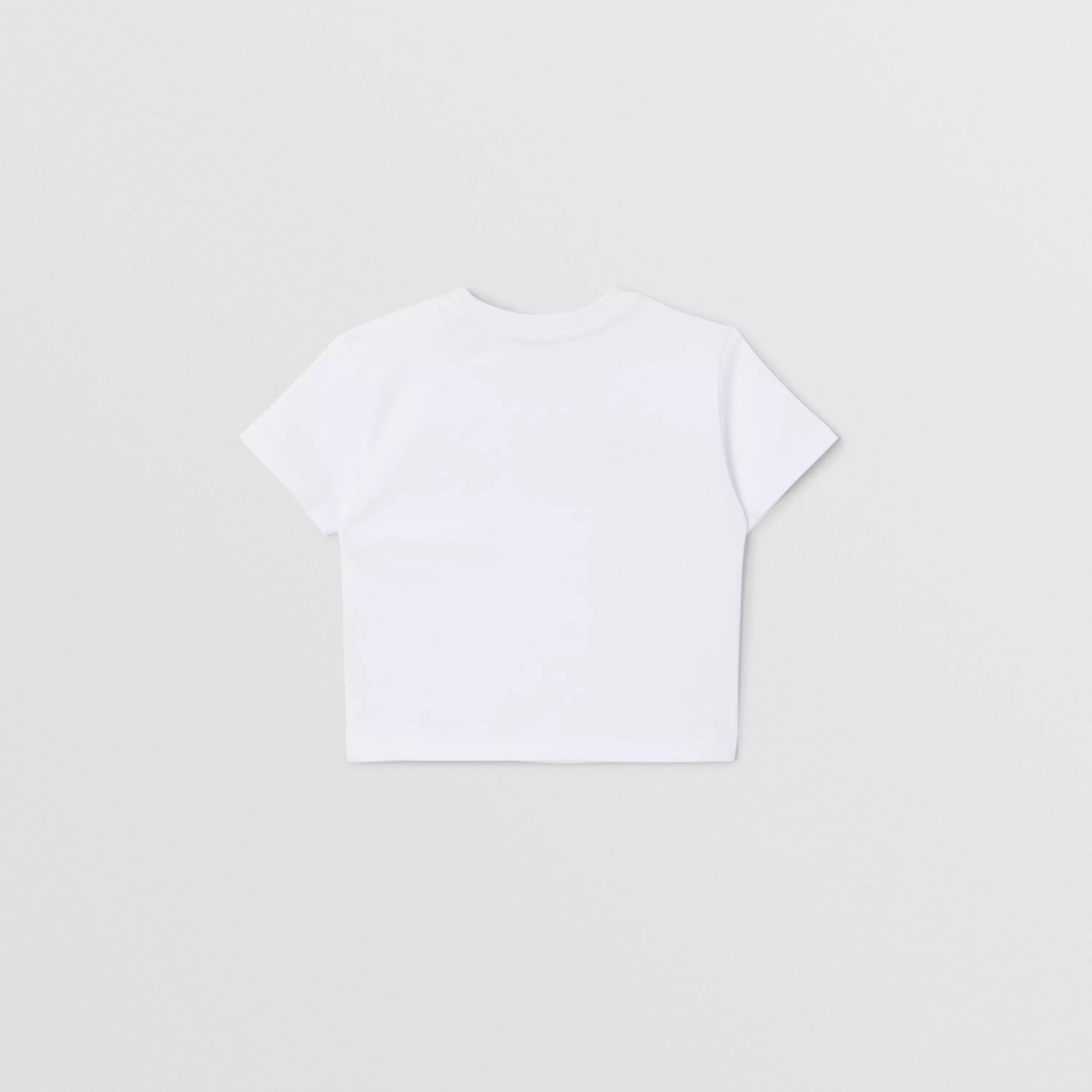 Baby Boys & Girls White Logo Cotton T-Shirt