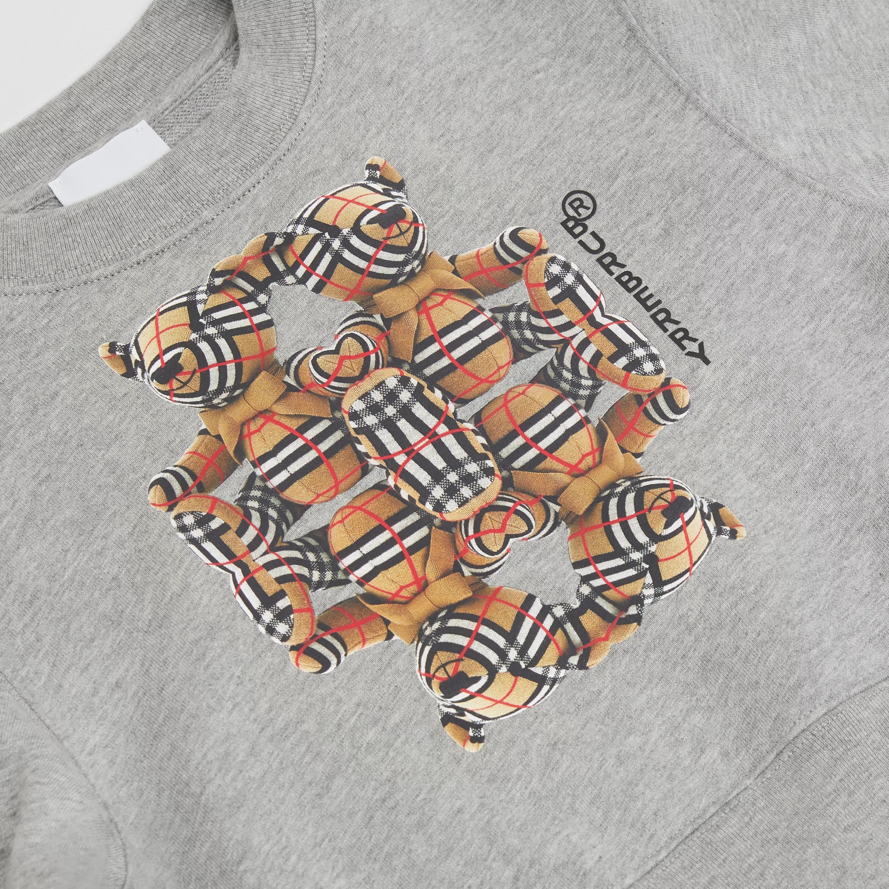 Boys & Girls Grey Printed Cotton Sweatshirt