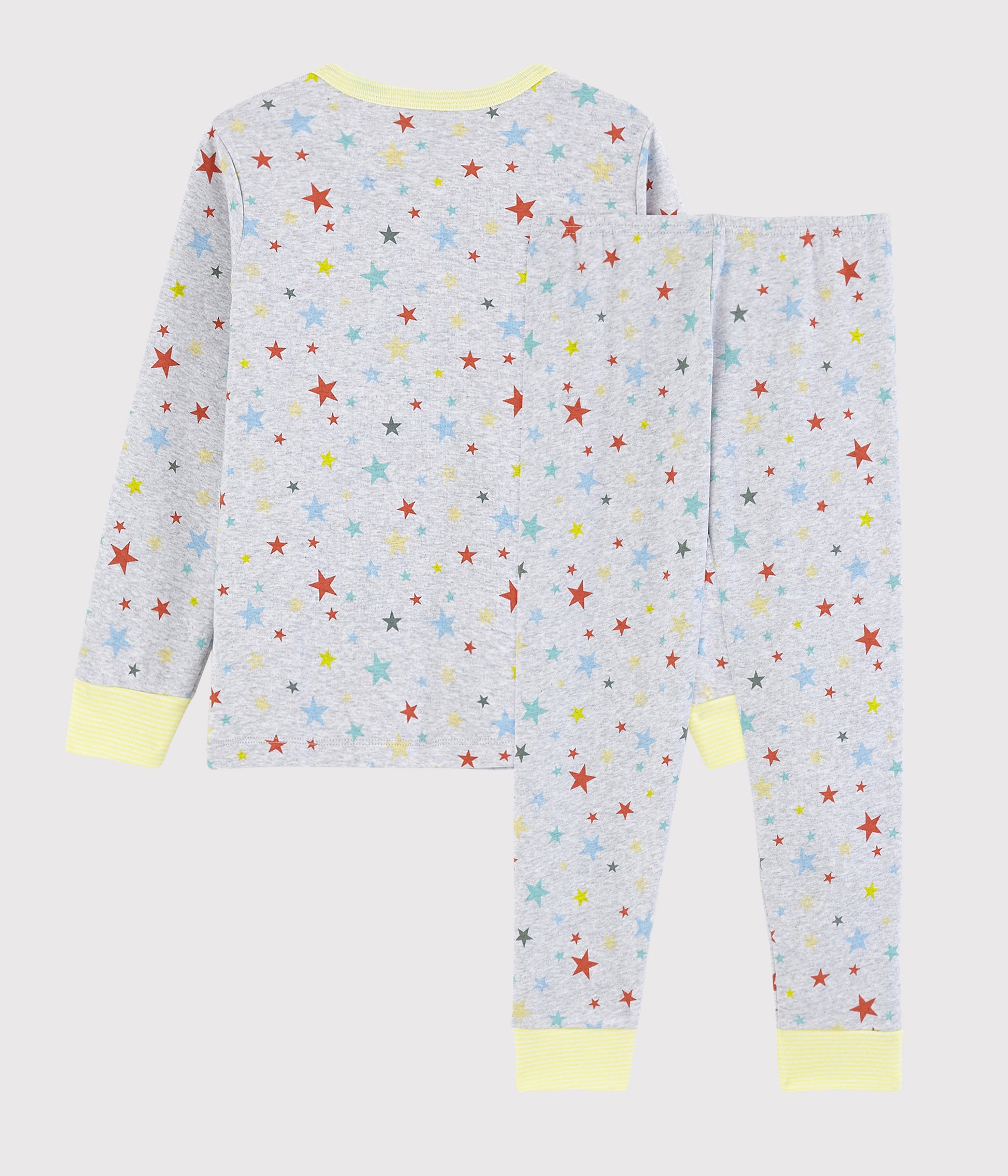 Boys Grey Star Cotton Nightwear Set