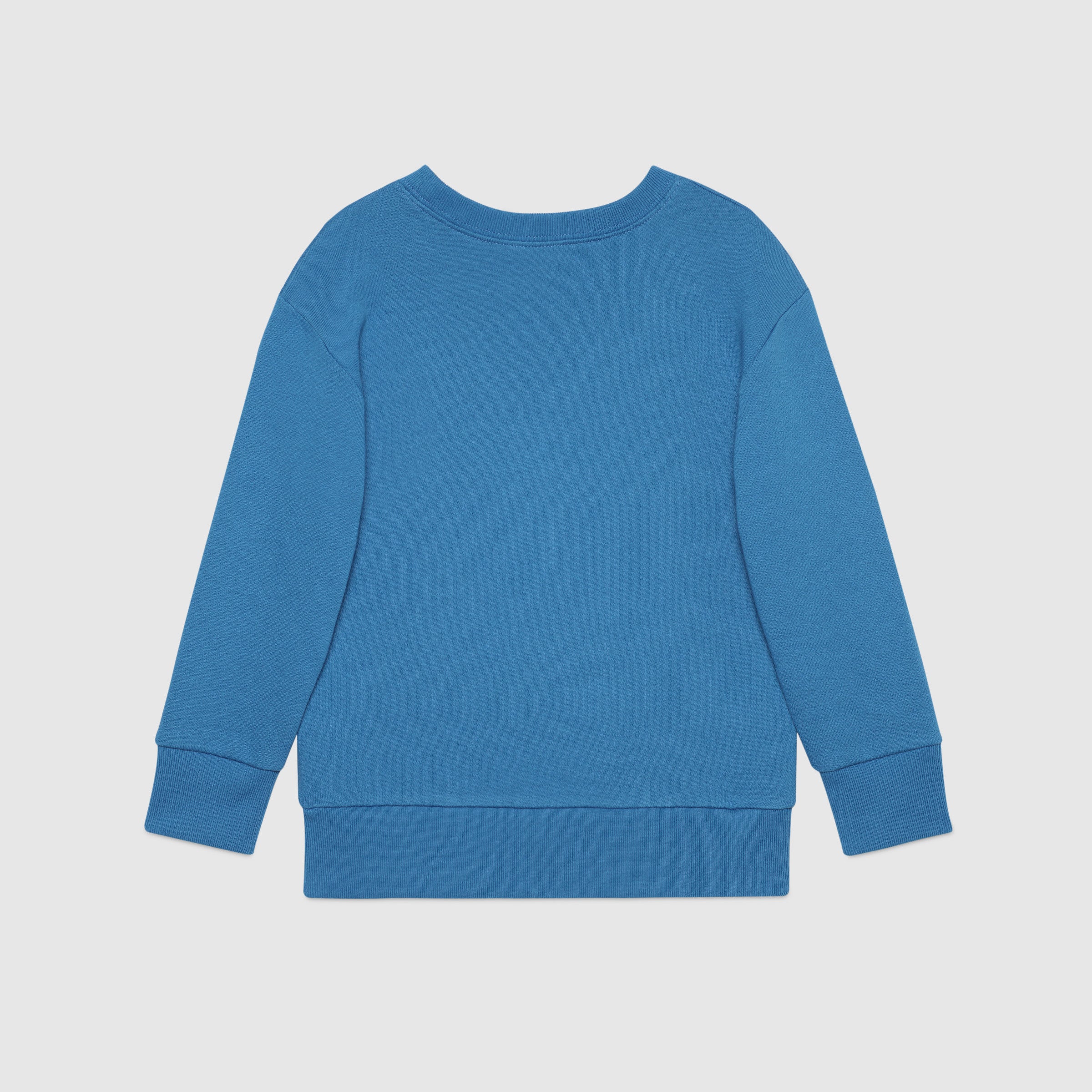 Boys Blue Logo Cotton Sweatshirt