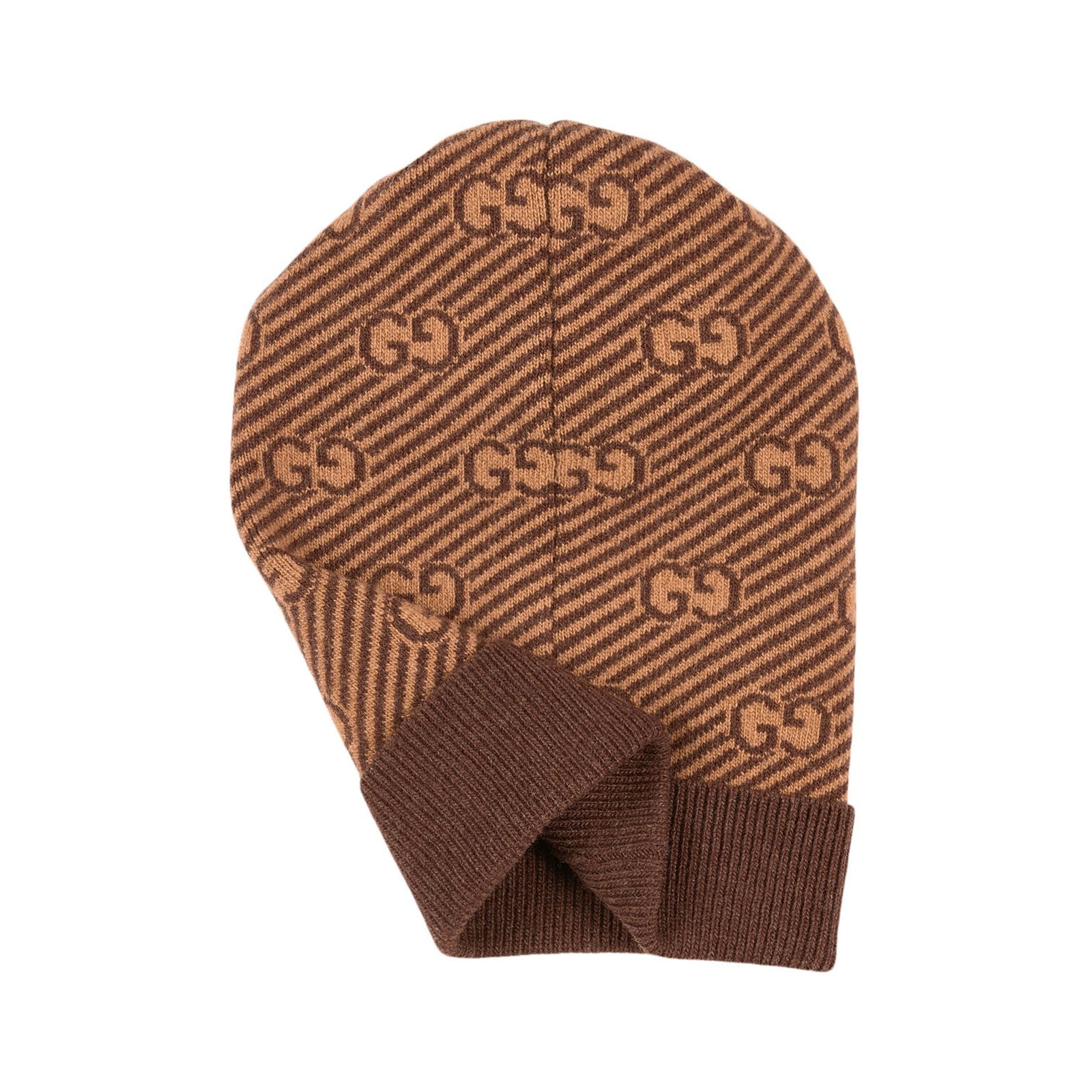 Boys & Girls Dark Brown GG Wool Hat