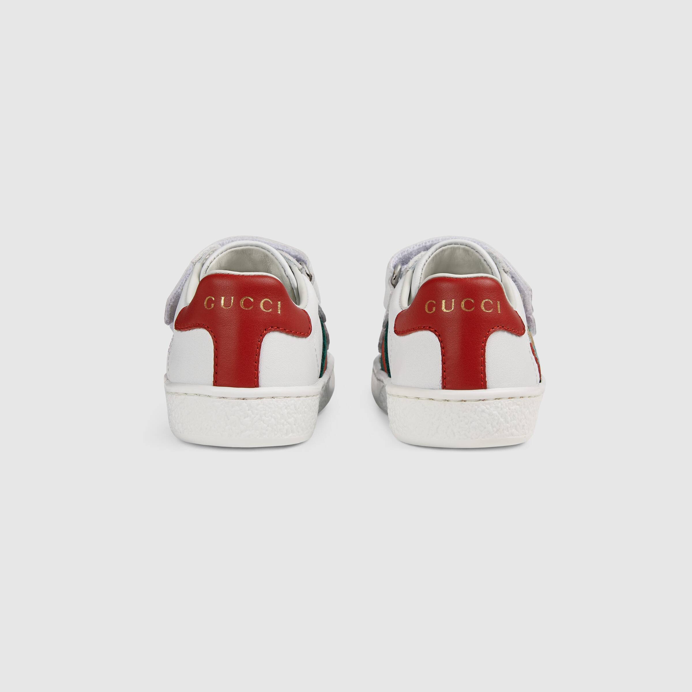 Baby Boys & Girls White Logo Leather Shoes