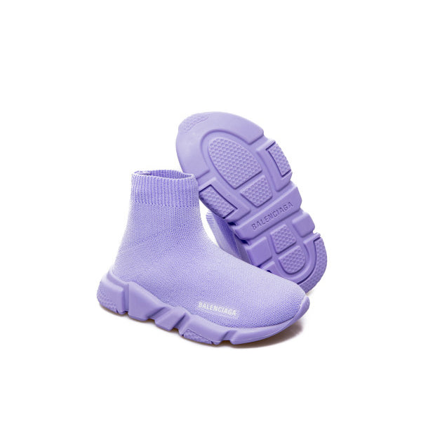 Boys & Girls Purple Logo Trainers