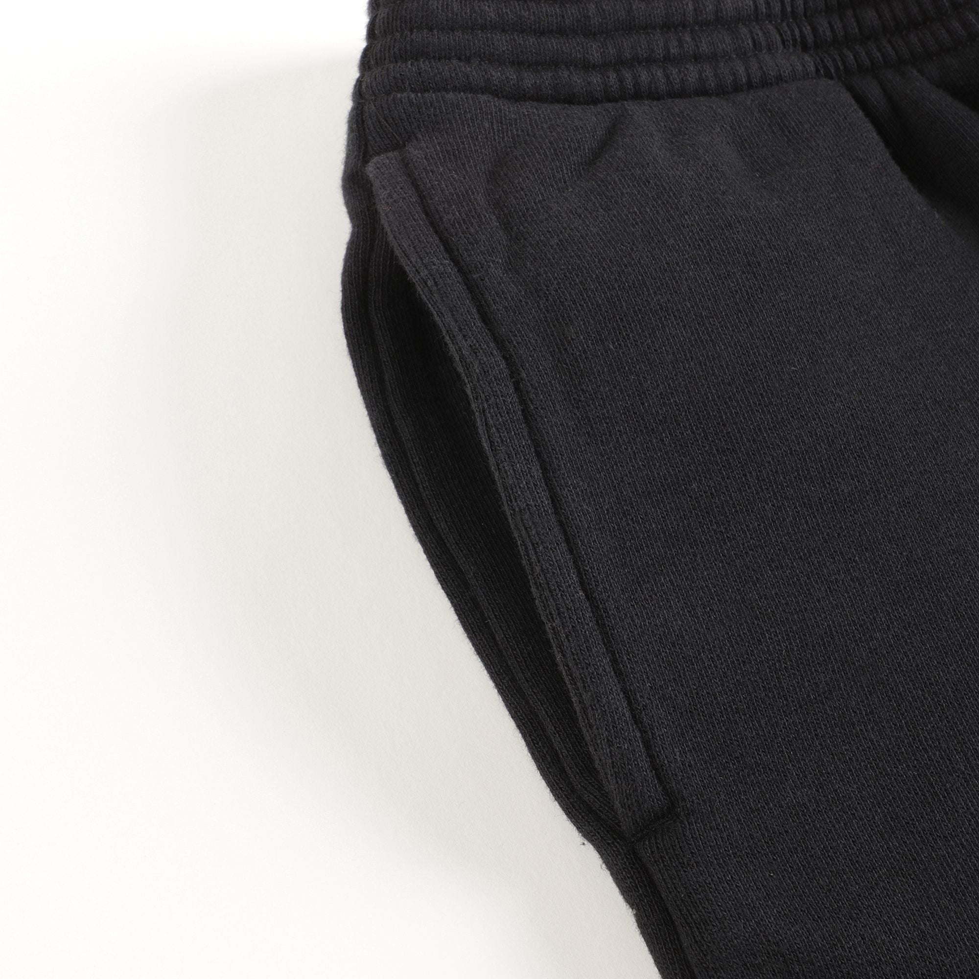 Boys & Girls Black Cotton Shorts