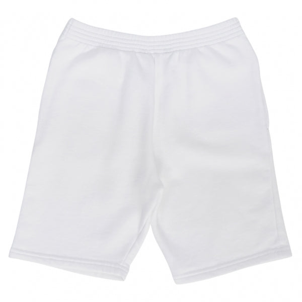 Boys & Girls White Logo Cotton Shorts