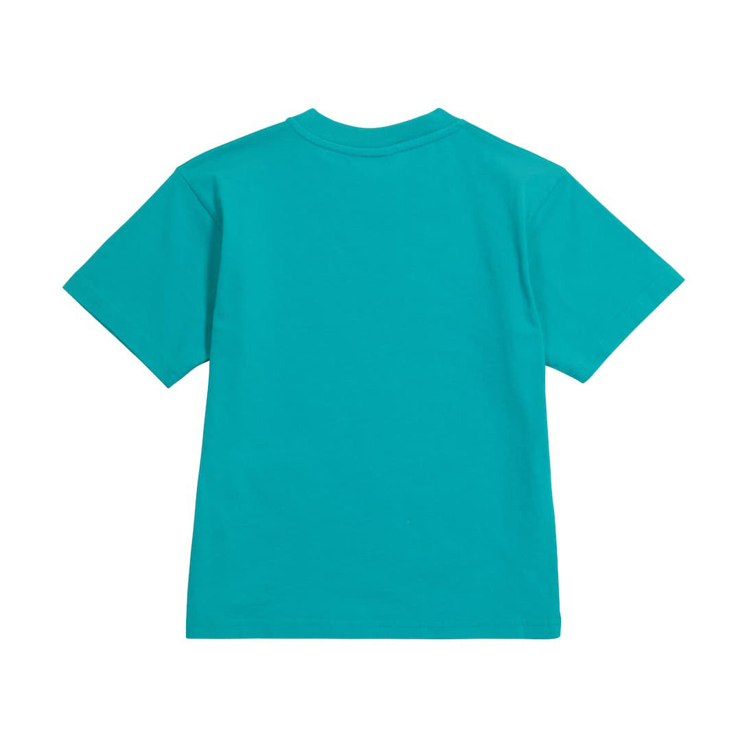 Boys & Girls Green Logo Cotton T-Shirt