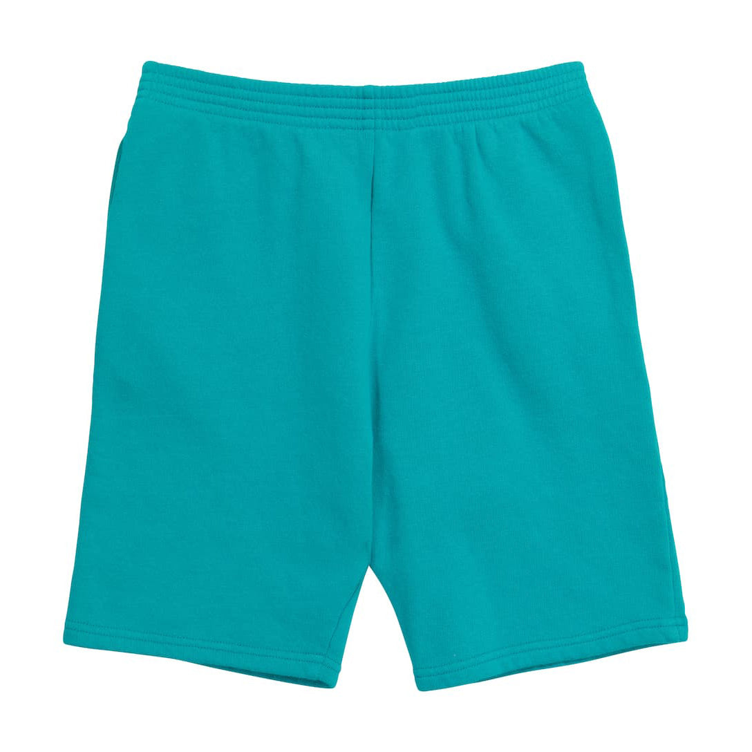 Boys & Girls Green Logo Cotton Shorts