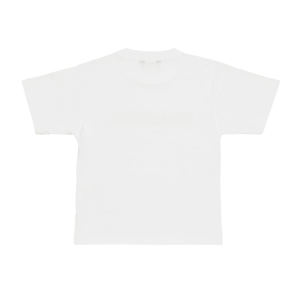 Boys & Girls White Logo Cotton T-Shirt