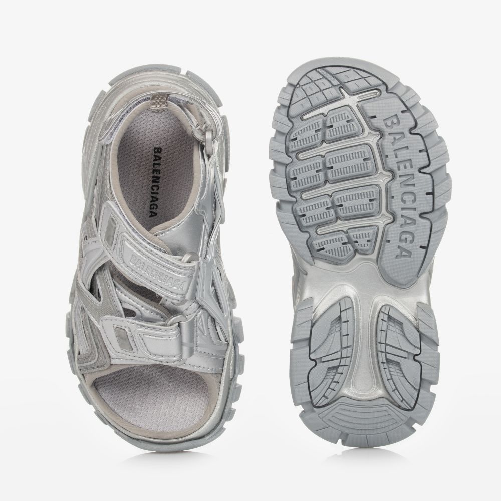 Boys & Girls Silver Track Sandals