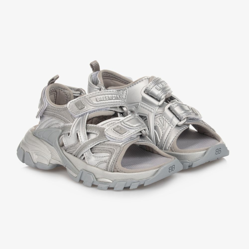 Boys & Girls Silver Track Sandals