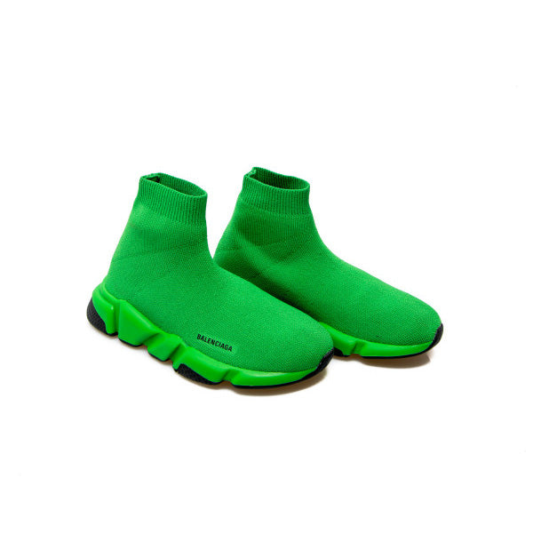 Boys & Girls Green Logo Shoes