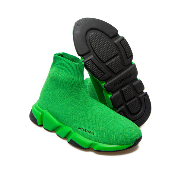 Boys & Girls Green Logo Shoes