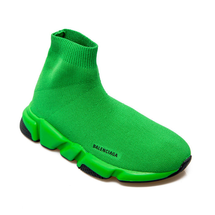 Boys & Girls Green Logo Shoes