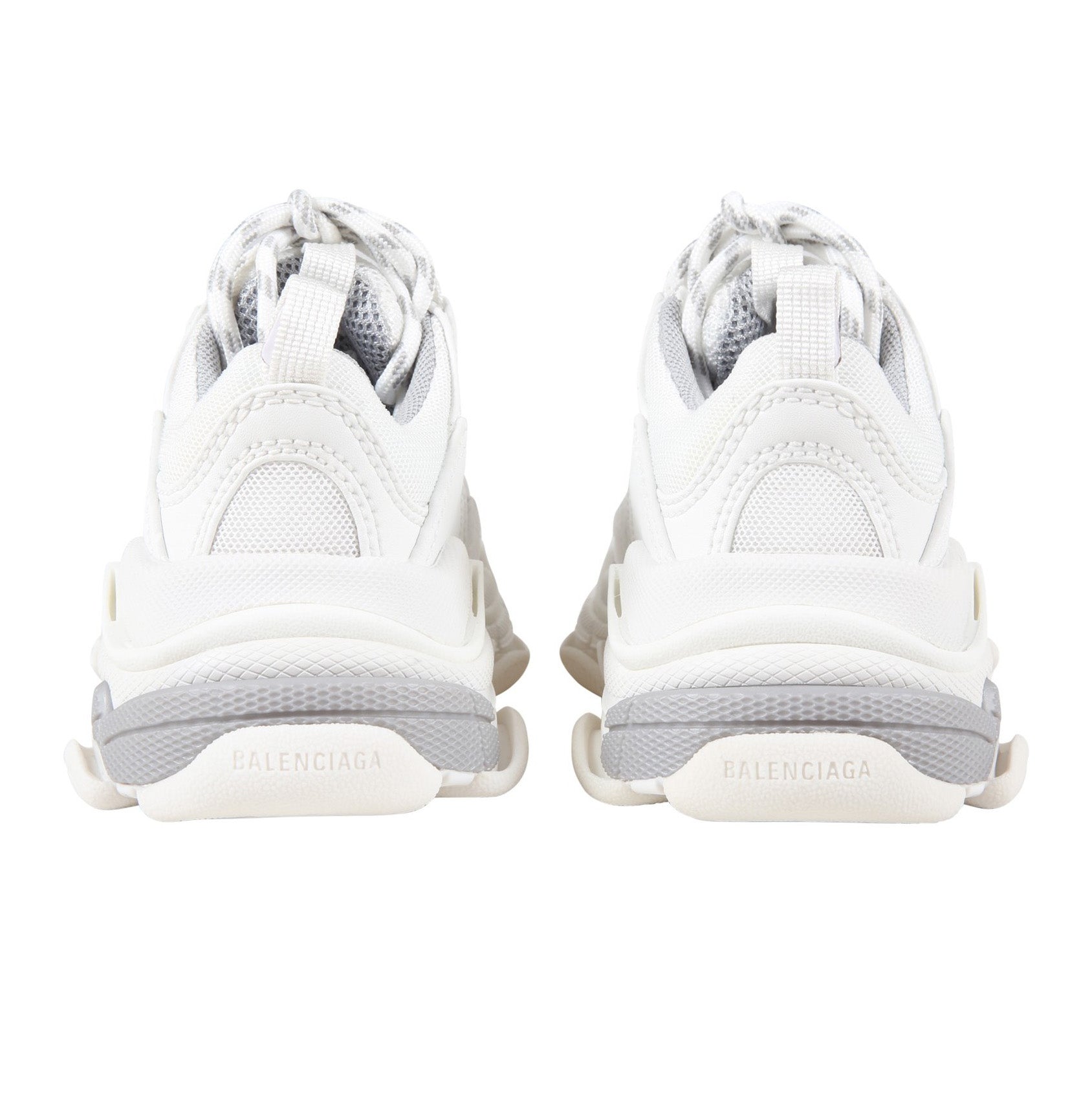 Boys & Girls White Logo Shoes